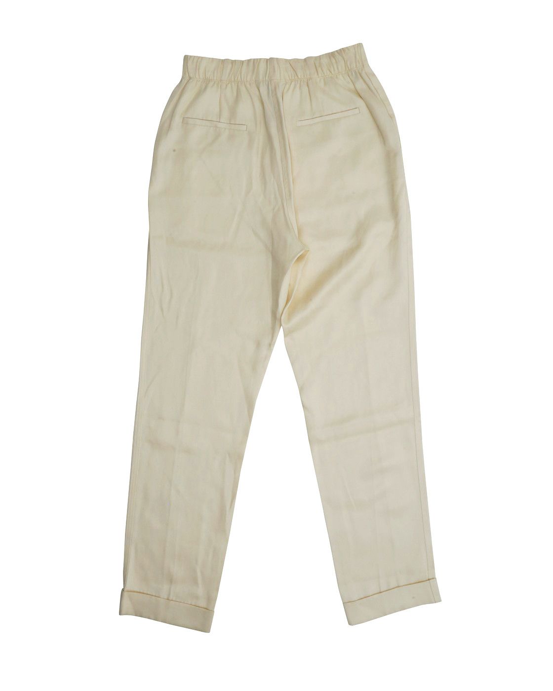Helmut Lang ⚡️QUICK SALE⚡️Helmut Lang Cream Silk Suit Pants Trousers Size 28" / US 6 / IT 42 - 2 Thumbnail