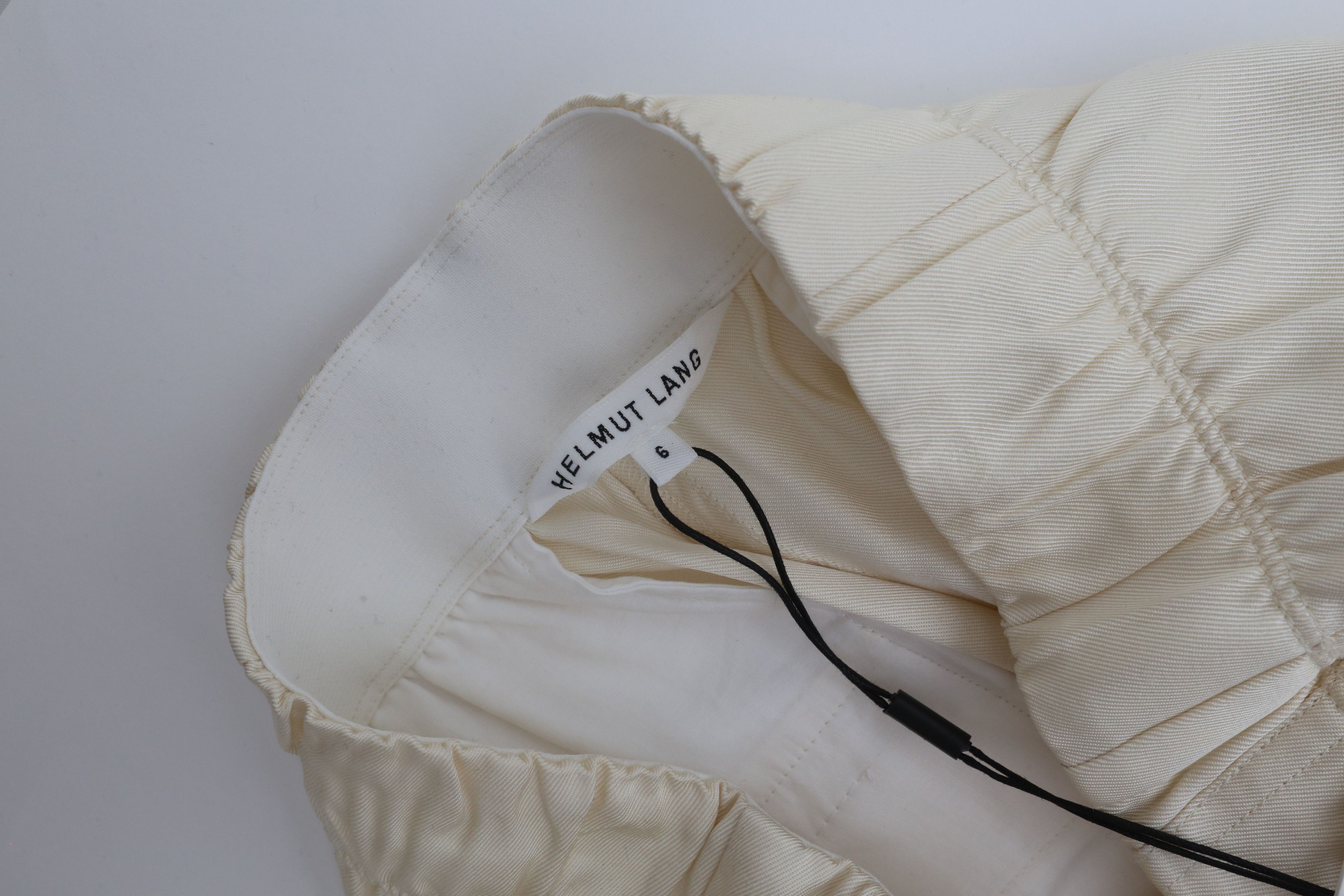 Helmut Lang ⚡️QUICK SALE⚡️Helmut Lang Cream Silk Suit Pants Trousers Size 28" / US 6 / IT 42 - 3 Thumbnail