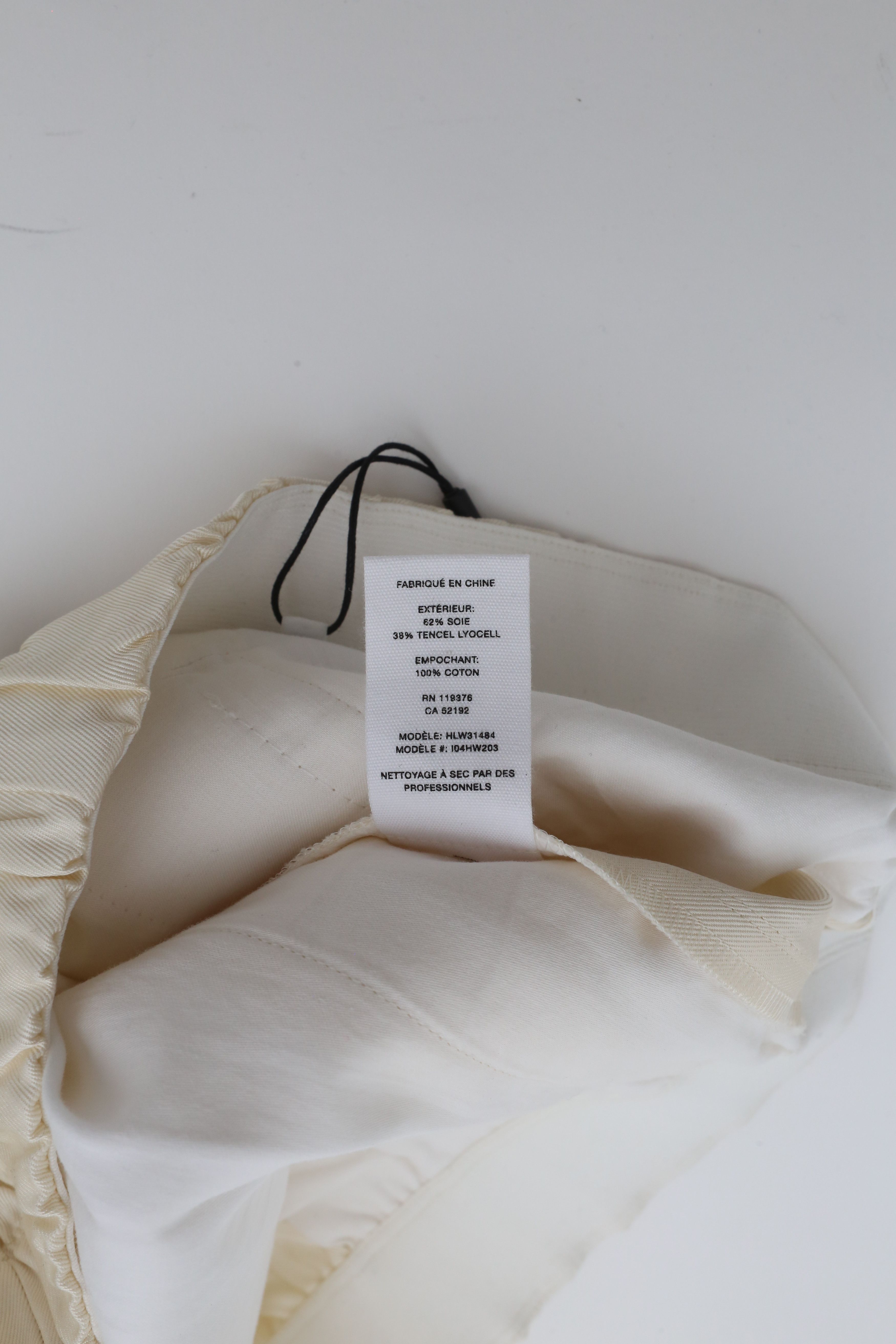 Helmut Lang ⚡️QUICK SALE⚡️Helmut Lang Cream Silk Suit Pants Trousers Size 28" / US 6 / IT 42 - 5 Thumbnail