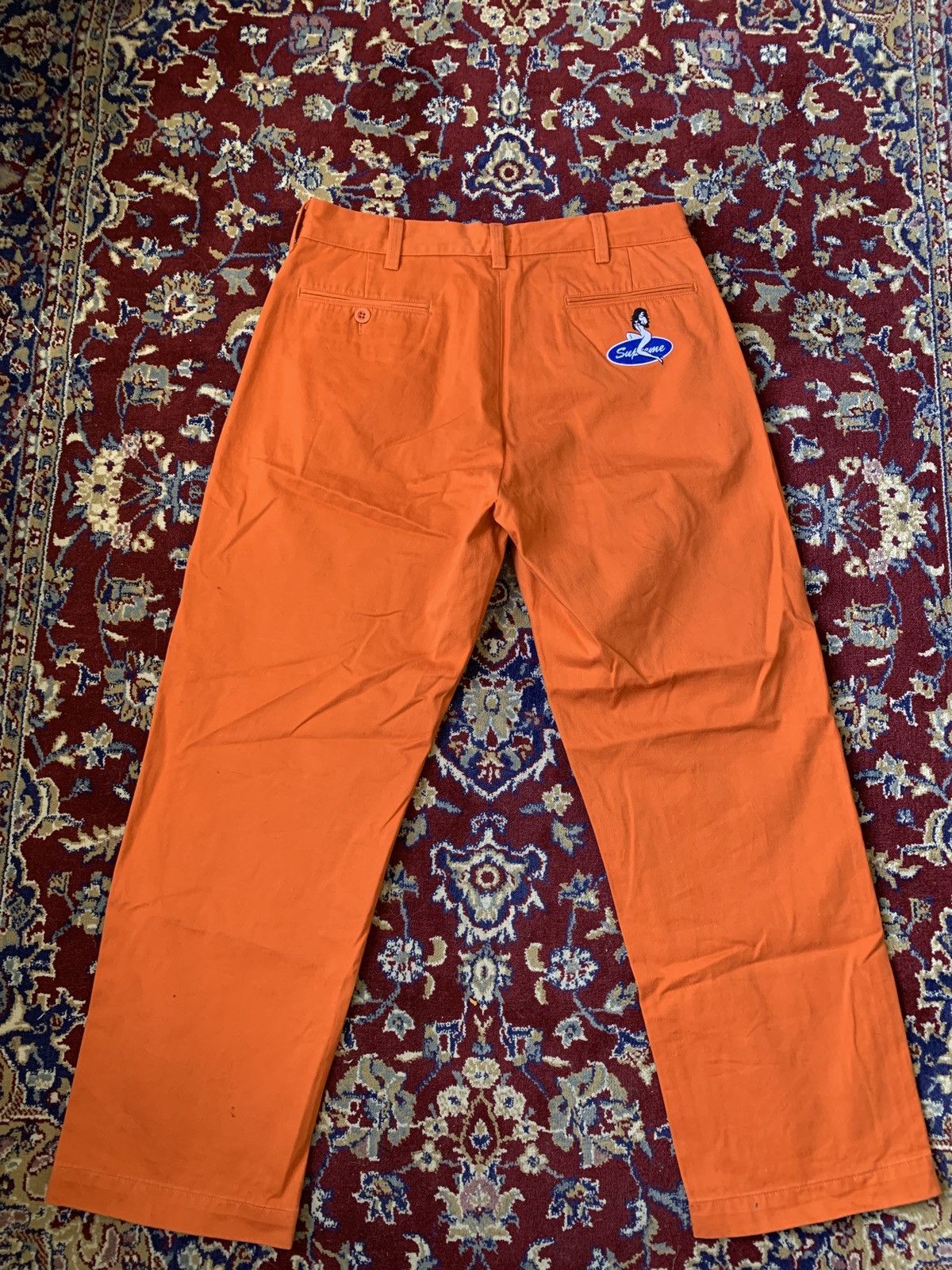 Supreme Chino Pant Burnt Orange Casual Pants