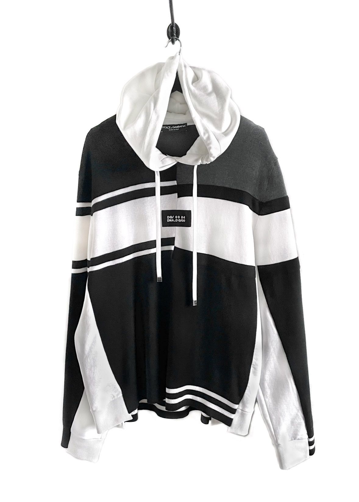 Dolce & Gabbana Dolce & Gabbana Black Double Construction Hooded Sweater Size US S / EU 44-46 / 1 - 1 Thumbnail