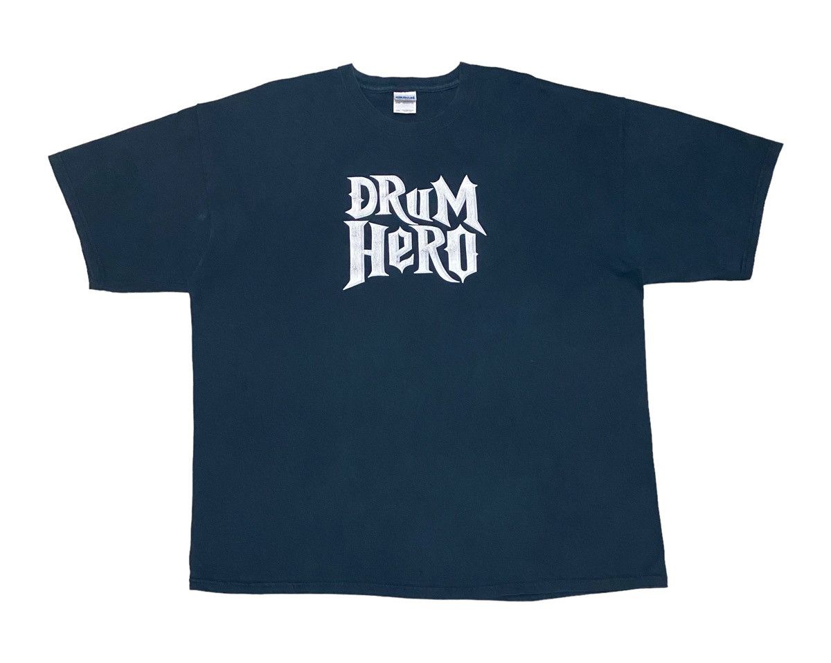Playstation Y2k Vintage Guitar Hero Drum Hero Video Game Promo tee Size US XXL / EU 58 / 5 - 2 Thumbnail
