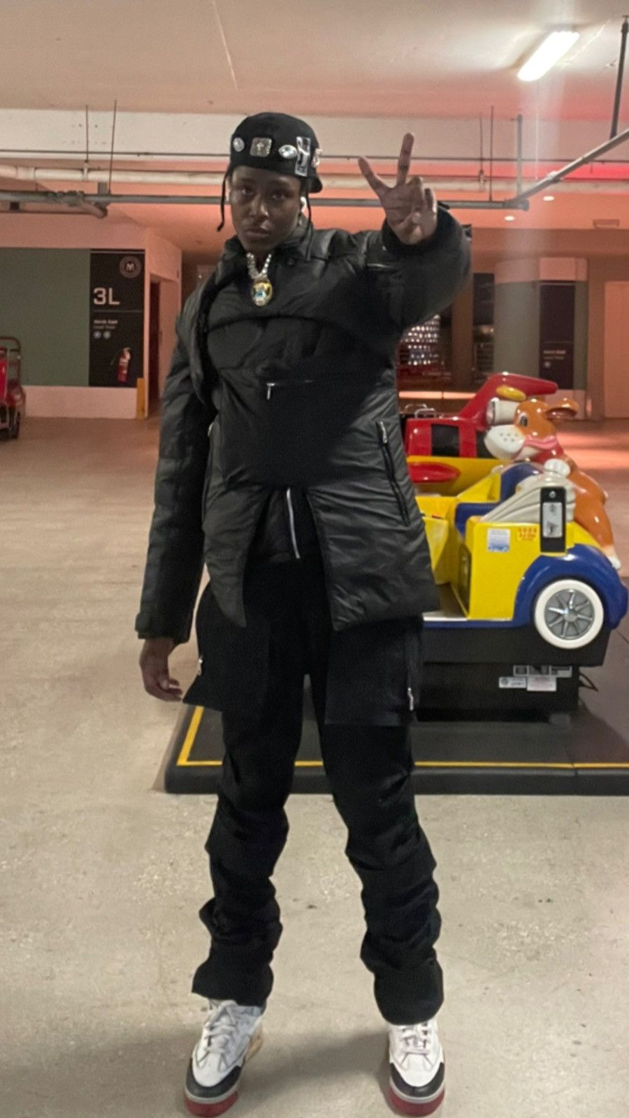 Slumxweirdo Layered Hybrid Puffer Vest Jacket