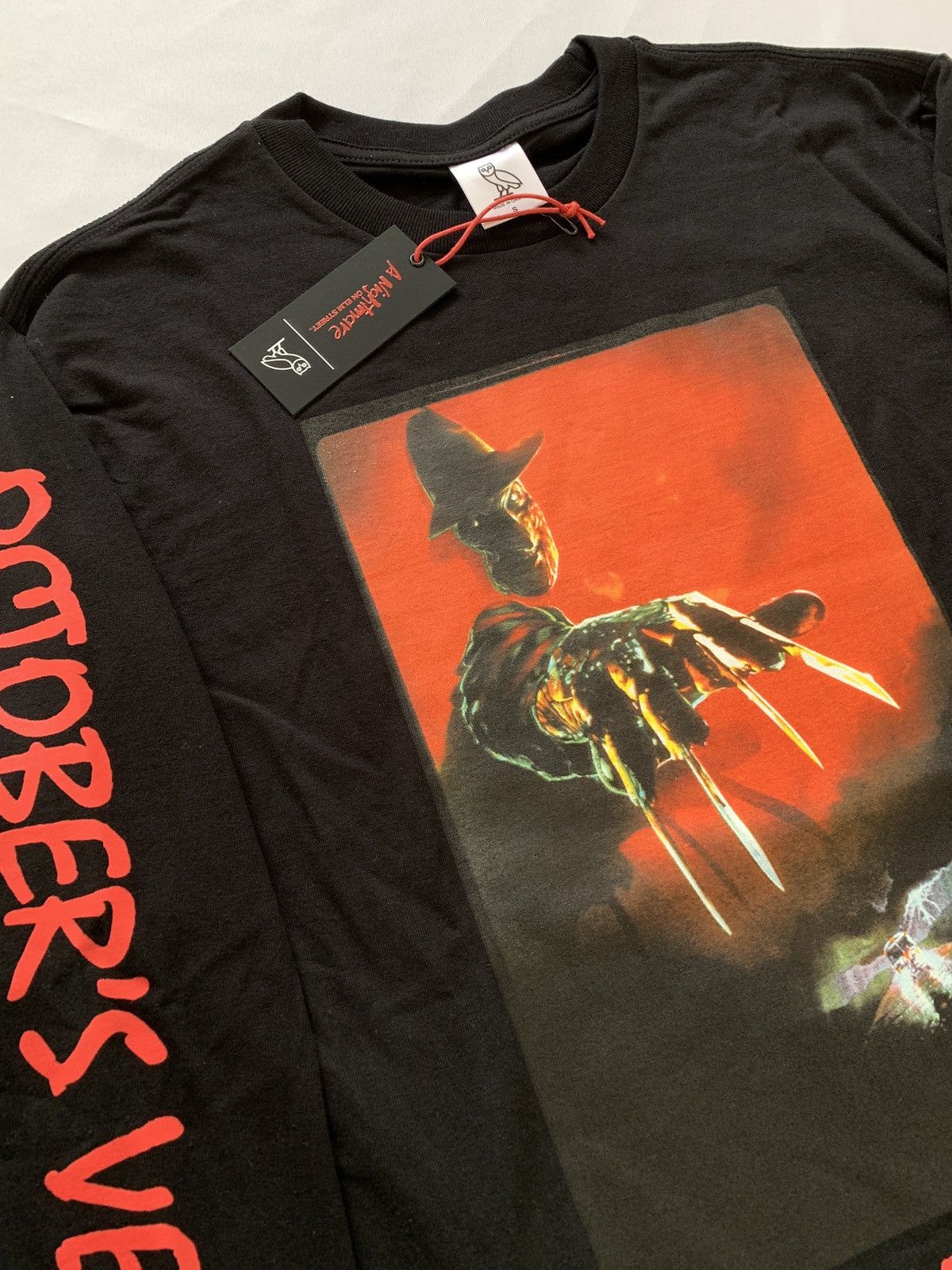 Drake OVO HALLOWEEN A NIGHTMARE ON ELM STREET LONG SLEEVE T-SHIRT Size US S / EU 44-46 / 1 - 4 Thumbnail