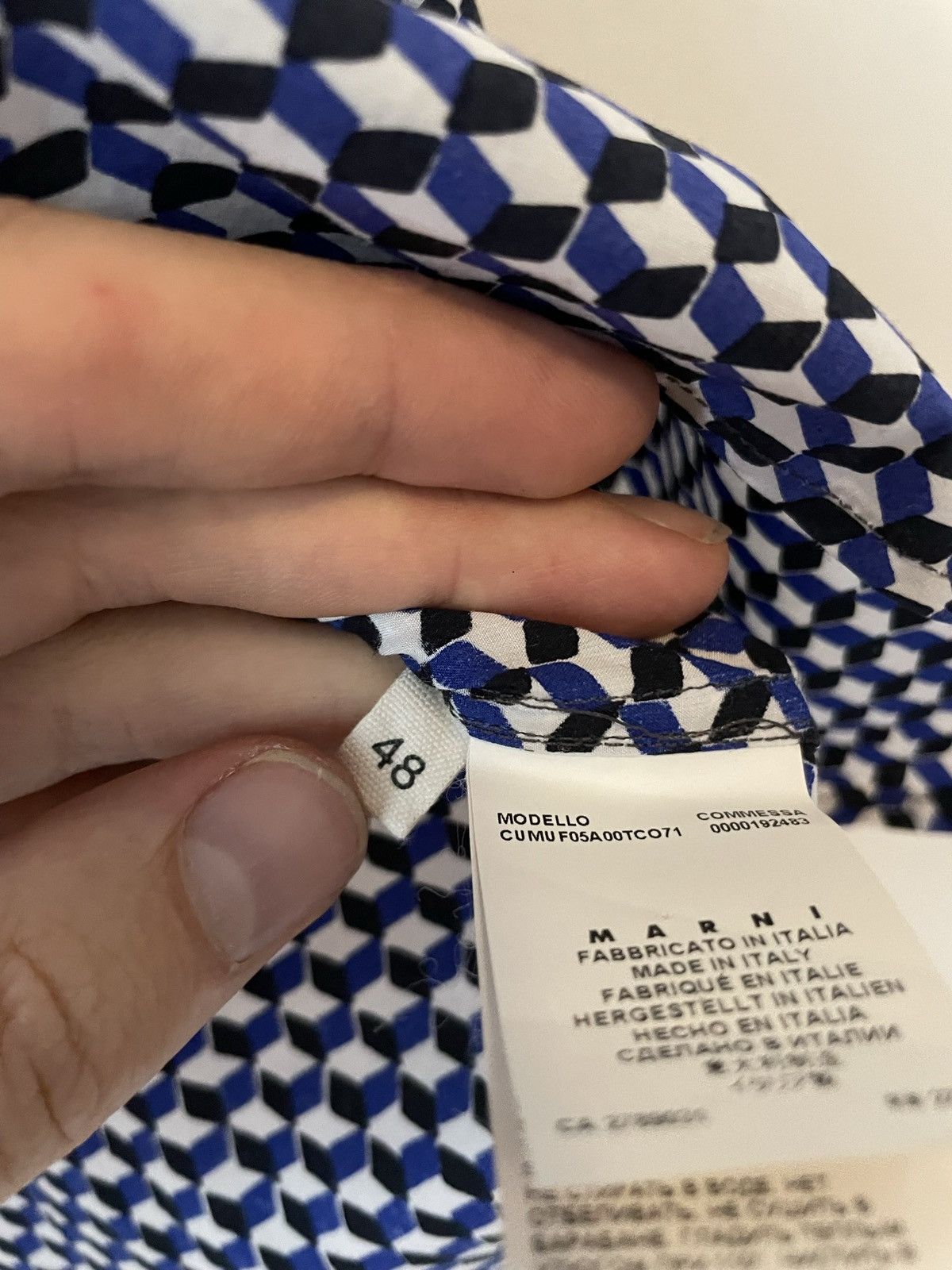 Marni Abstract Print Bowling Shirt Size US M / EU 48-50 / 2 - 5 Thumbnail