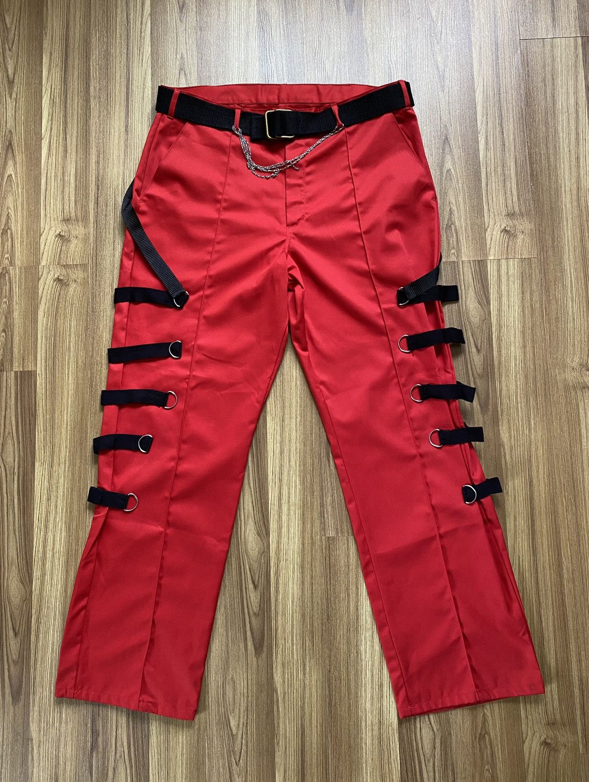 Other Japanese Brand Bondage Pants Red BDSM Criminal Damage Size US 34 / EU 50 - 1 Thumbnail