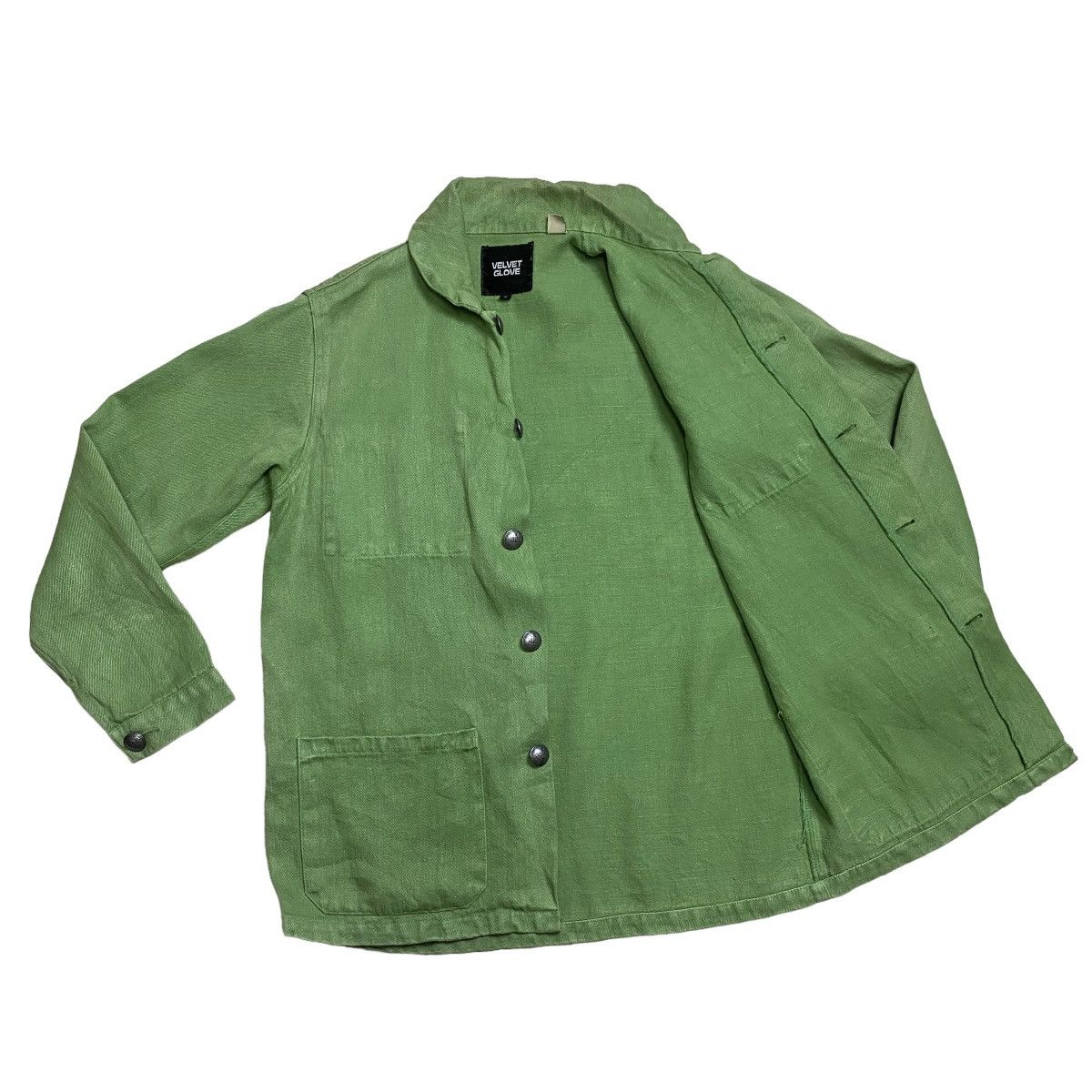 Vintage French workman velvet glove hemp Size US S / EU 44-46 / 1 - 6 Thumbnail