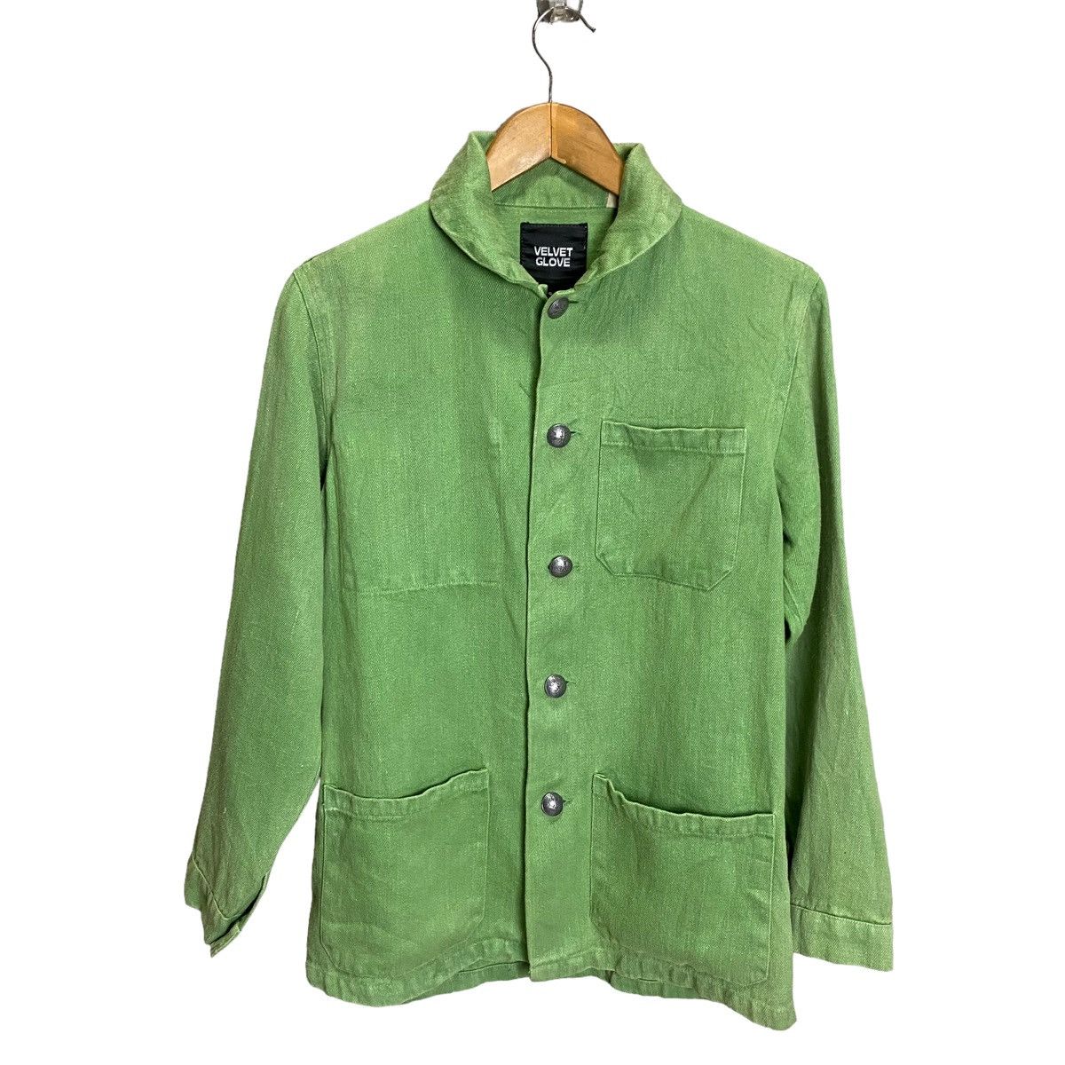 Vintage French workman velvet glove hemp Size US S / EU 44-46 / 1 - 1 Thumbnail