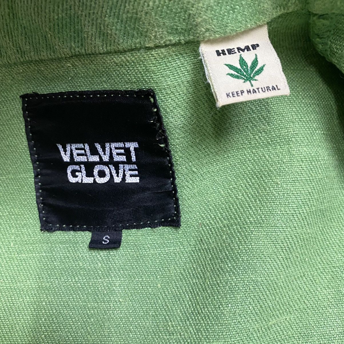 Vintage French workman velvet glove hemp Size US S / EU 44-46 / 1 - 11 Thumbnail