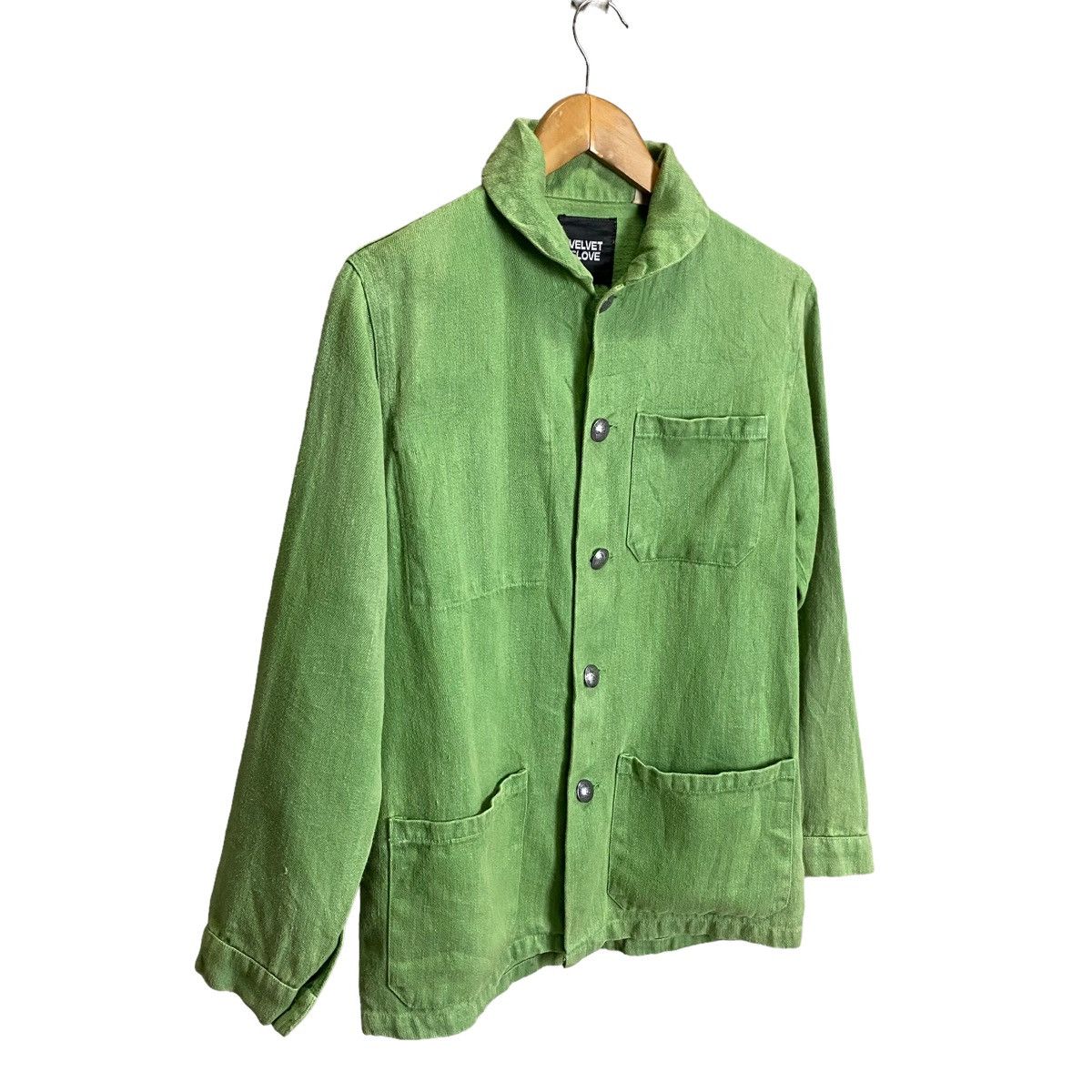 Vintage French workman velvet glove hemp Size US S / EU 44-46 / 1 - 4 Thumbnail
