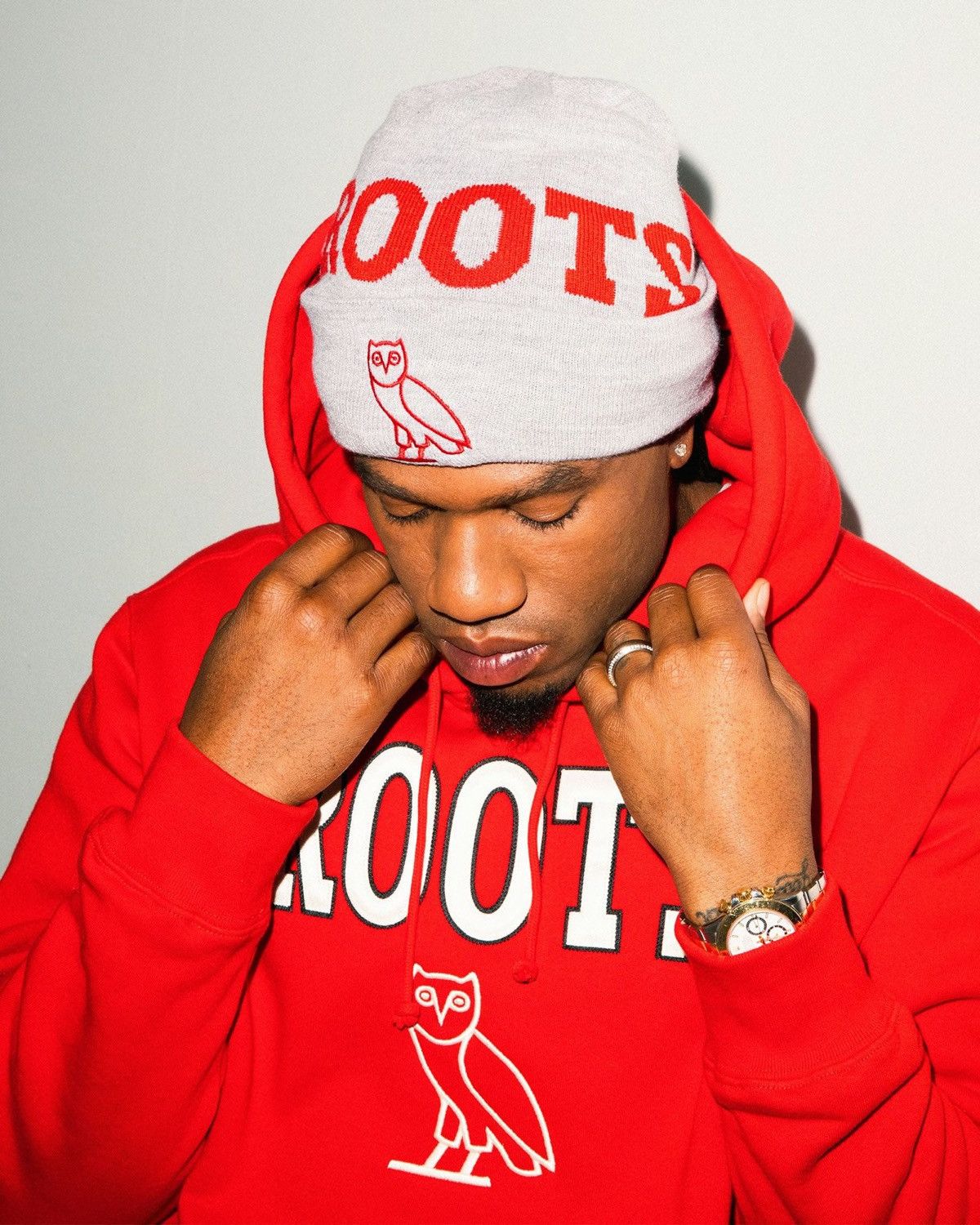October's Very Own × Roots 🦫 RARE🦉OVO X ROOTS PATCH TOQUE BEANIE 🔥🔥 Size ONE SIZE - 3 Thumbnail