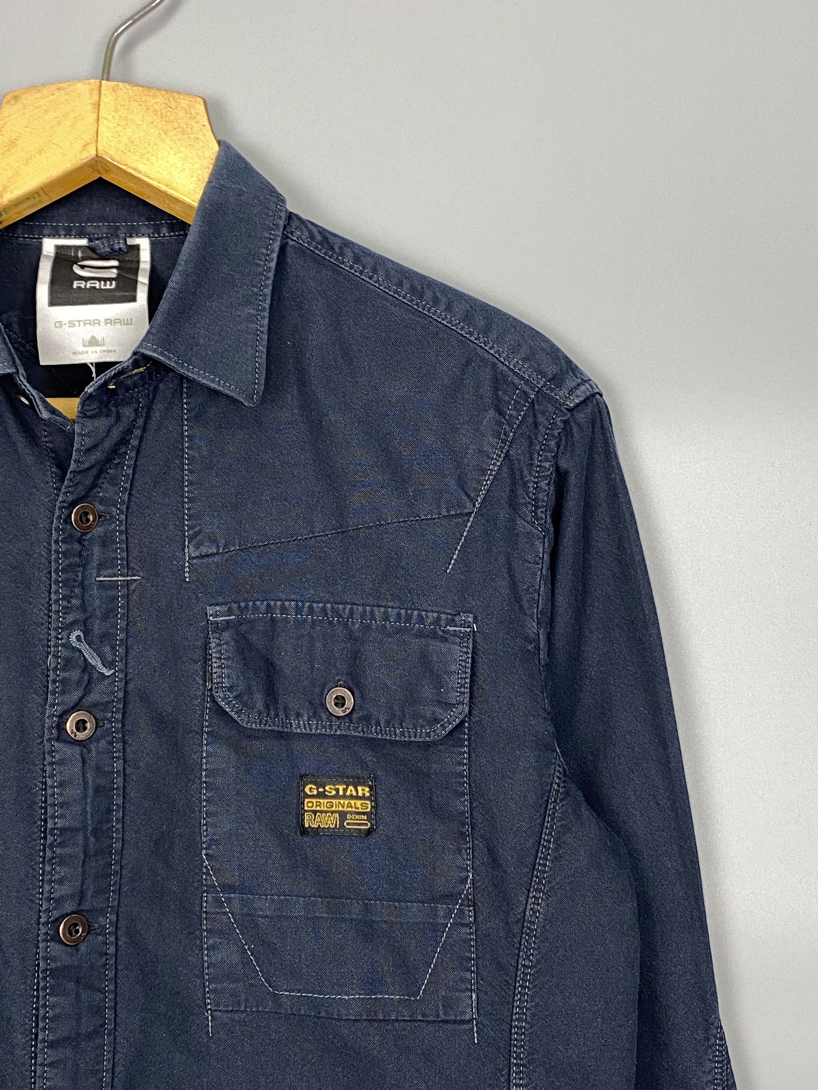 G-Star G-Star Raw Road OX Shirt Denim L/S Size US M / EU 48-50 / 2 - 3 Thumbnail