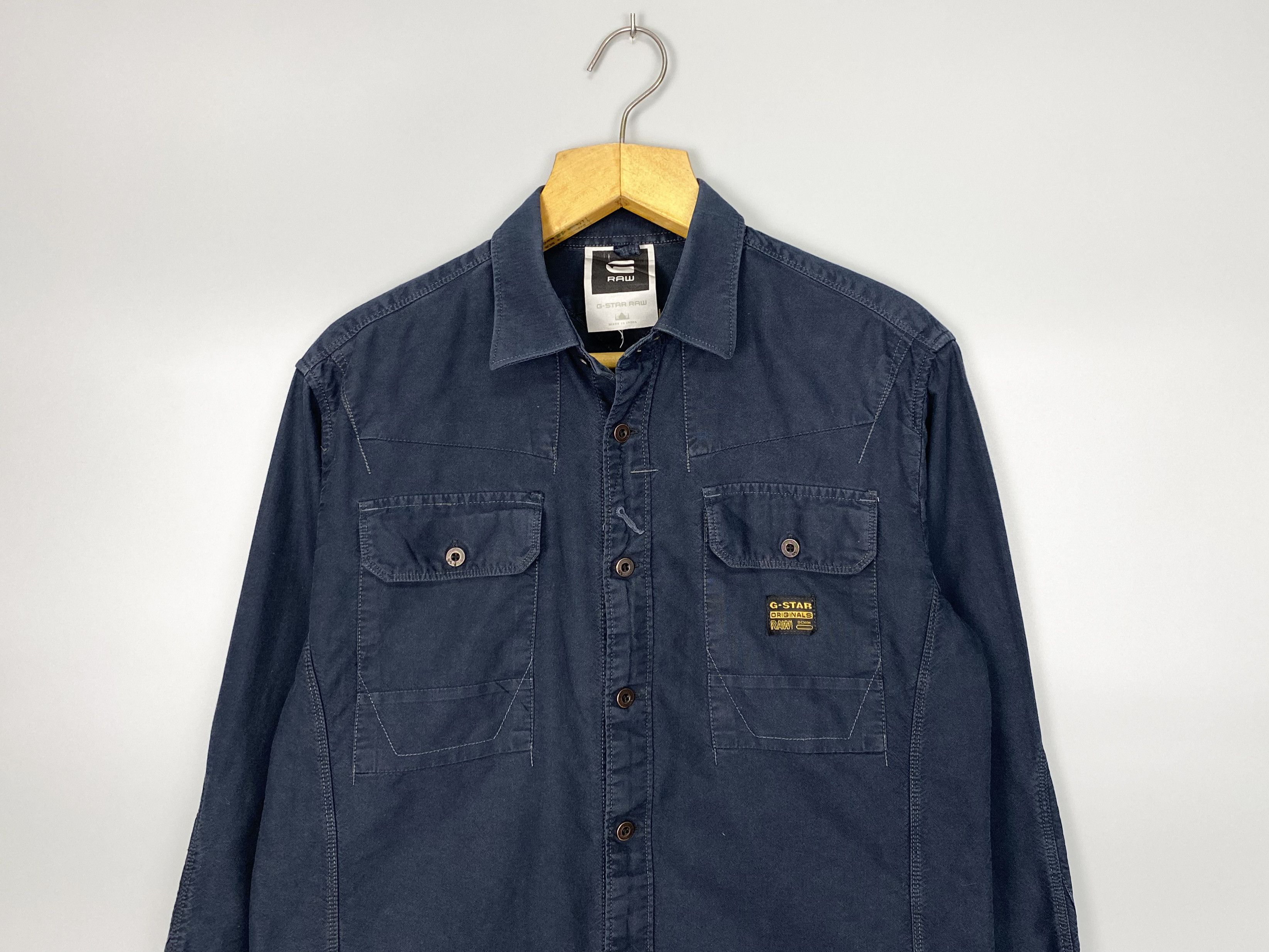 G-Star G-Star Raw Road OX Shirt Denim L/S Size US M / EU 48-50 / 2 - 2 Thumbnail