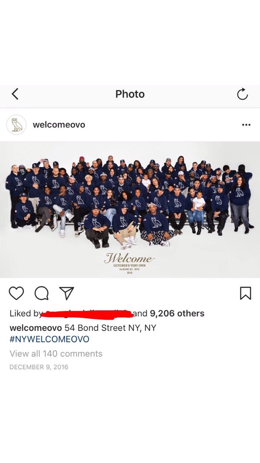 Drake OVO OG American Owl Crewneck NYC New York exclusive 2017 1/5 Size US L / EU 52-54 / 3 - 2 Thumbnail