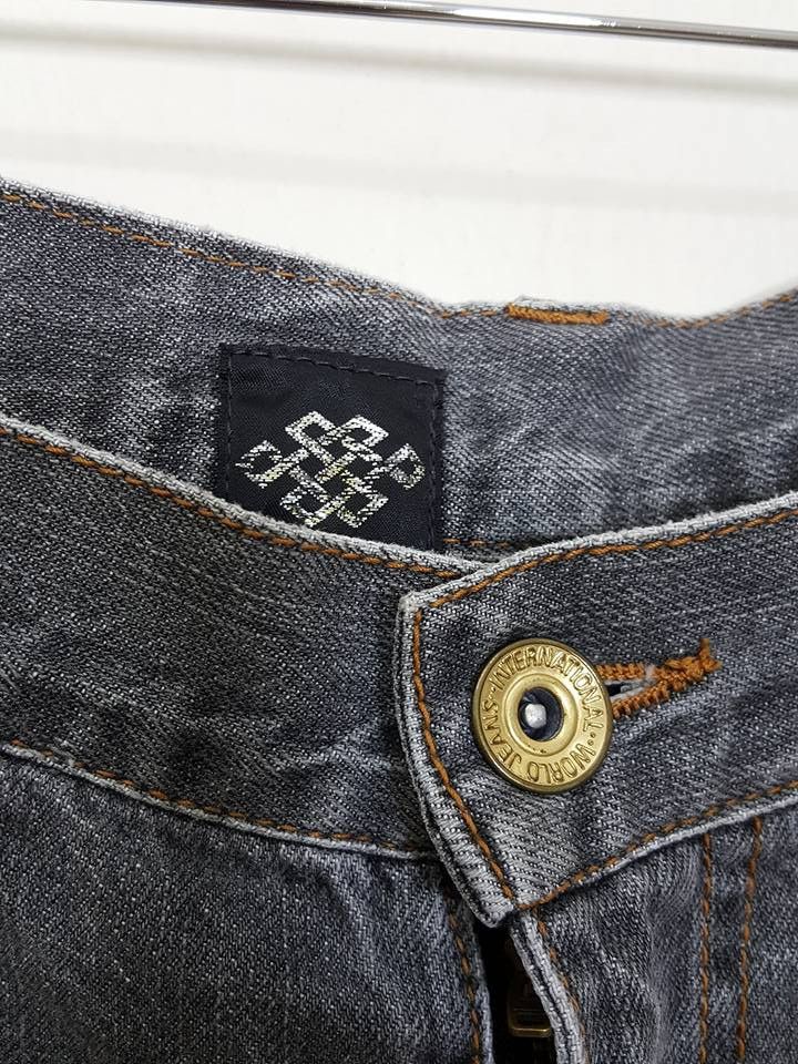 Designer Japanese Logo Symbol of Mon Denim Pants Size US 32 / EU 48 - 19 Thumbnail