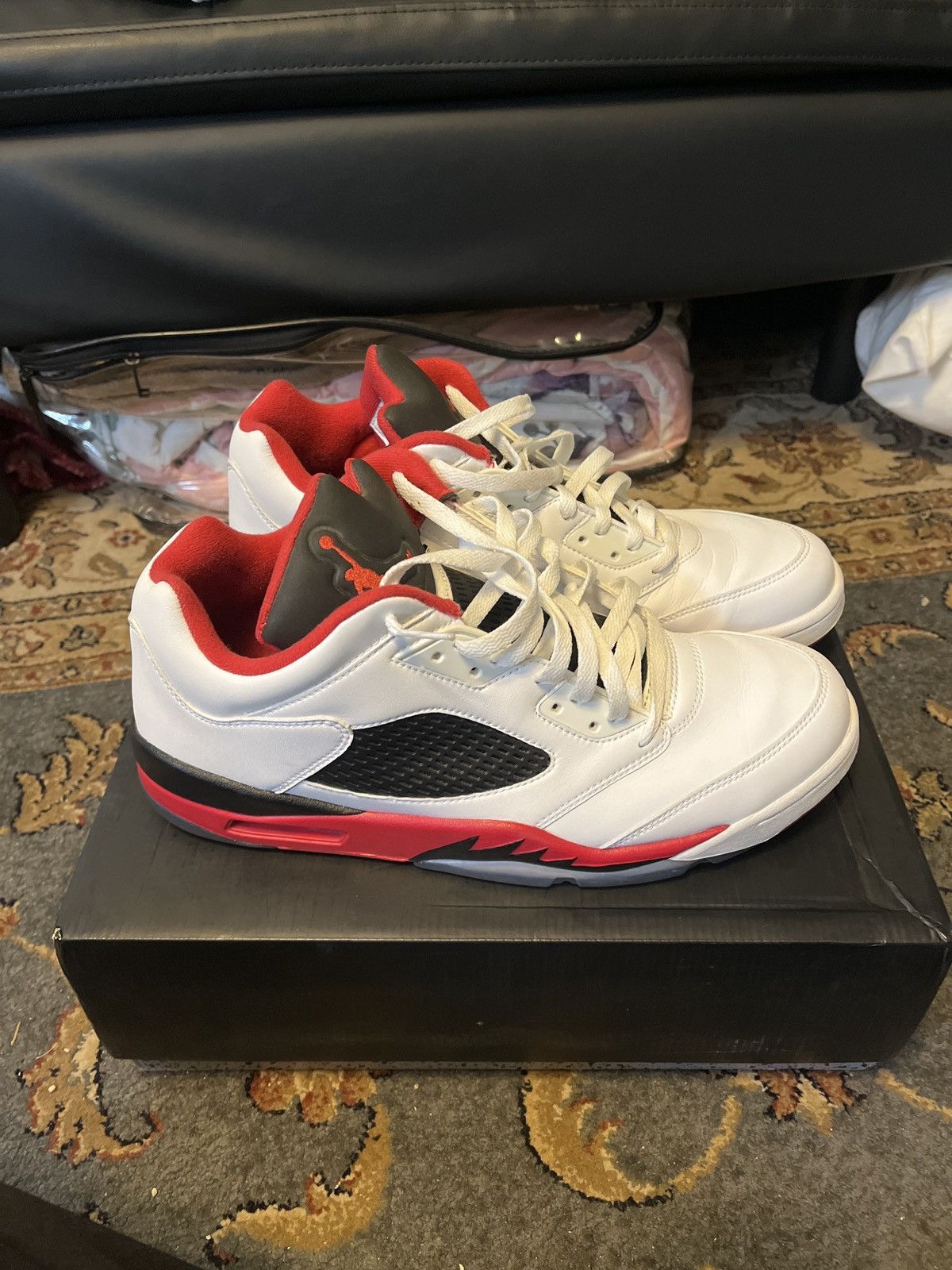 Jordan Brand Jordan 5 fire red low 2016 Size US 13 / EU 46 - 2 Thumbnail