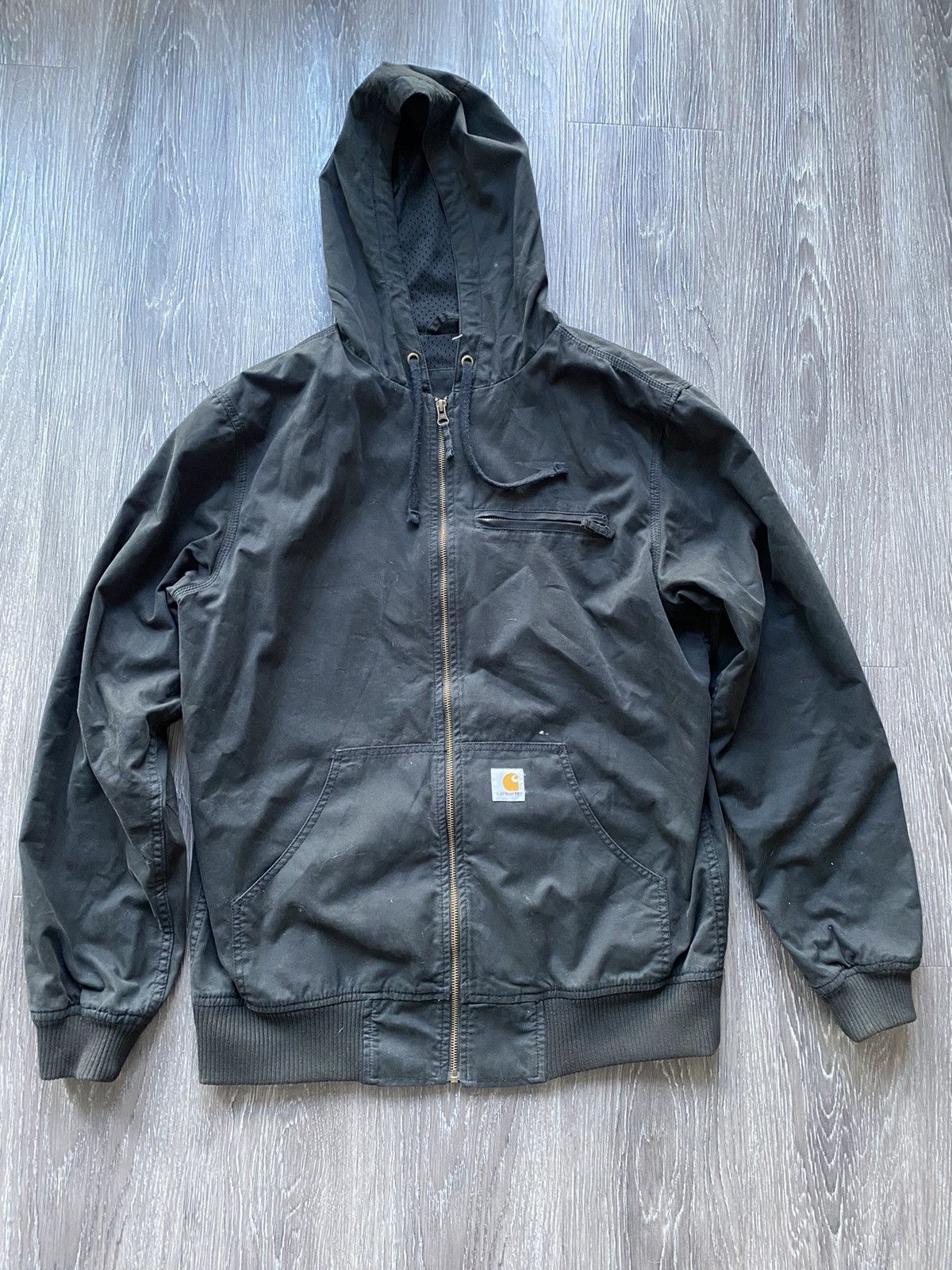 Carhartt Vintage Carhartt Jacket Hooded Black Zip Size US M / EU 48-50 / 2 - 1 Thumbnail