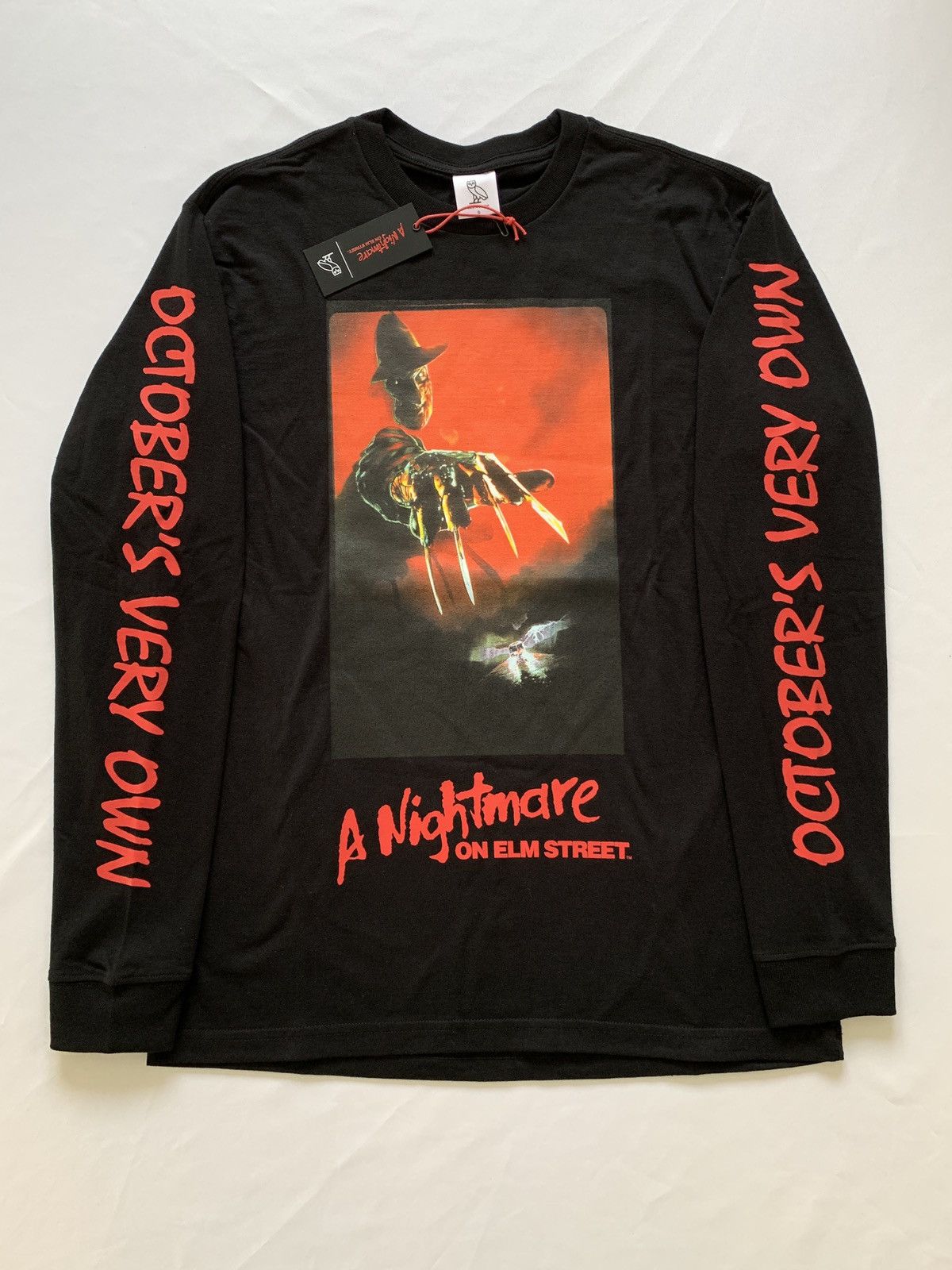 Drake OVO HALLOWEEN A NIGHTMARE ON ELM STREET LONG SLEEVE T-SHIRT Size US S / EU 44-46 / 1 - 1 Thumbnail