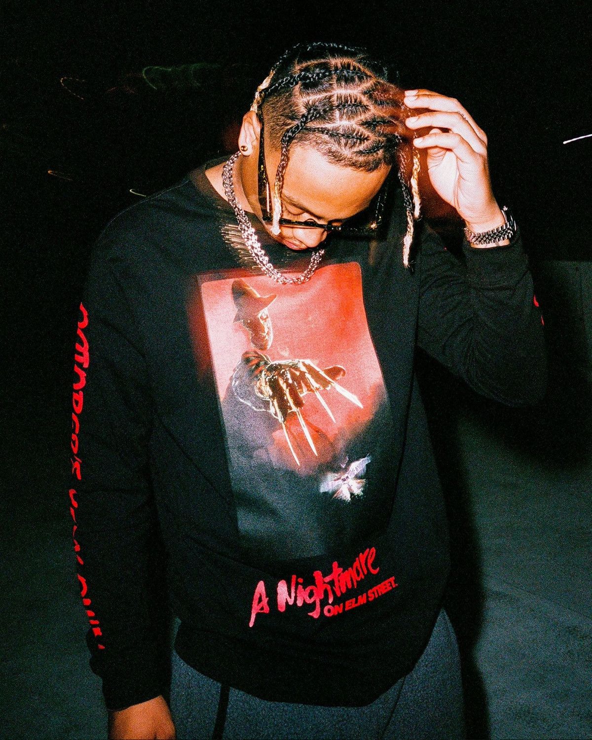 Drake OVO HALLOWEEN A NIGHTMARE ON ELM STREET LONG SLEEVE T-SHIRT Size US S / EU 44-46 / 1 - 3 Thumbnail