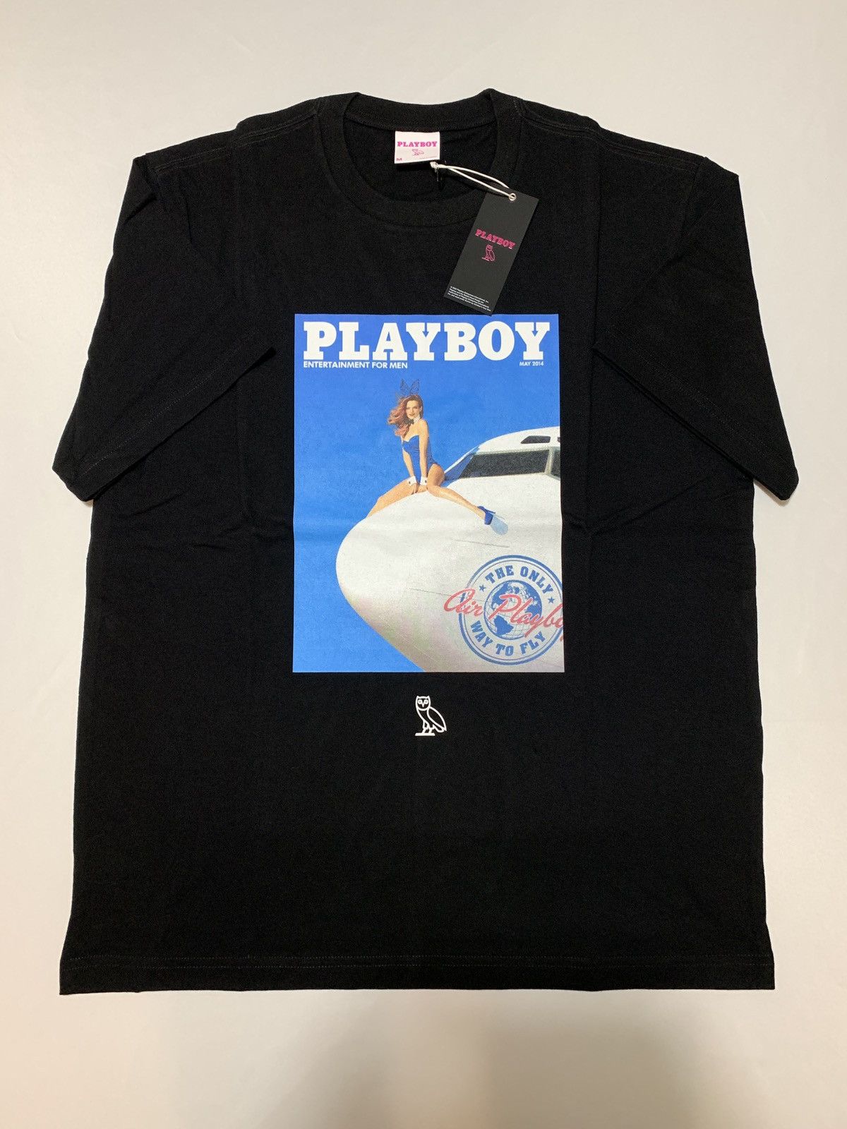 Playboy OVO® x PLAYBOY AIR PLAYBOY T-SHIRT - LARGE Size US L / EU 52-54 / 3 - 1 Thumbnail