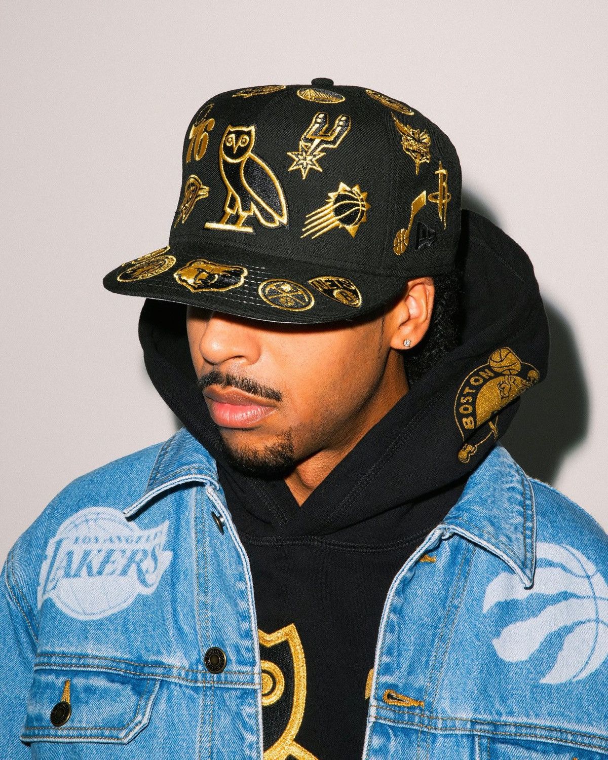 NBA OVO x NBA 'TEAM ICONS' NEW ERA 59FIFTY HAT SIZE 7 1/4 Size ONE SIZE - 2 Thumbnail