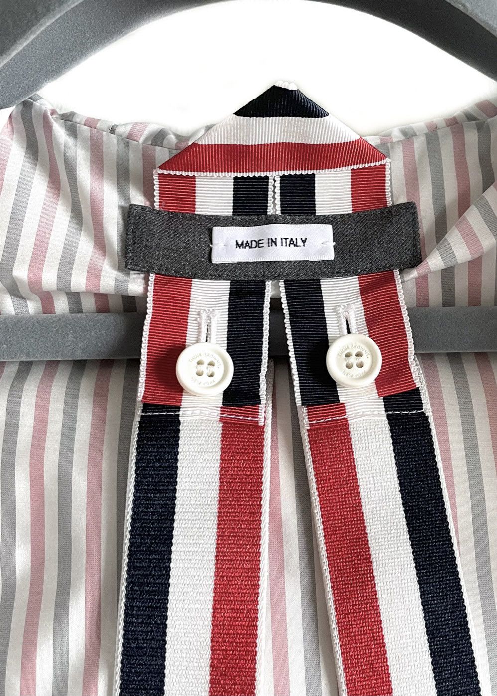 Thom Browne Thom Browne Grey Wool 120s Twill Funnel Neck Coat Size S / US 4 / IT 40 - 7 Thumbnail