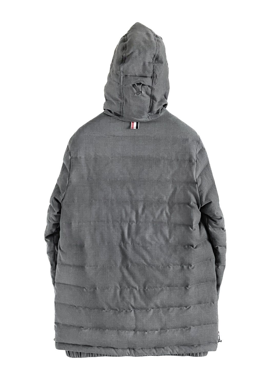 Thom Browne Thom Browne Grey Wool 120s Twill Funnel Neck Coat Size S / US 4 / IT 40 - 4 Thumbnail