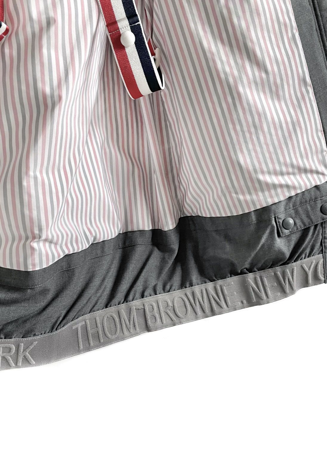 Thom Browne Thom Browne Grey Wool 120s Twill Funnel Neck Coat Size S / US 4 / IT 40 - 9 Thumbnail