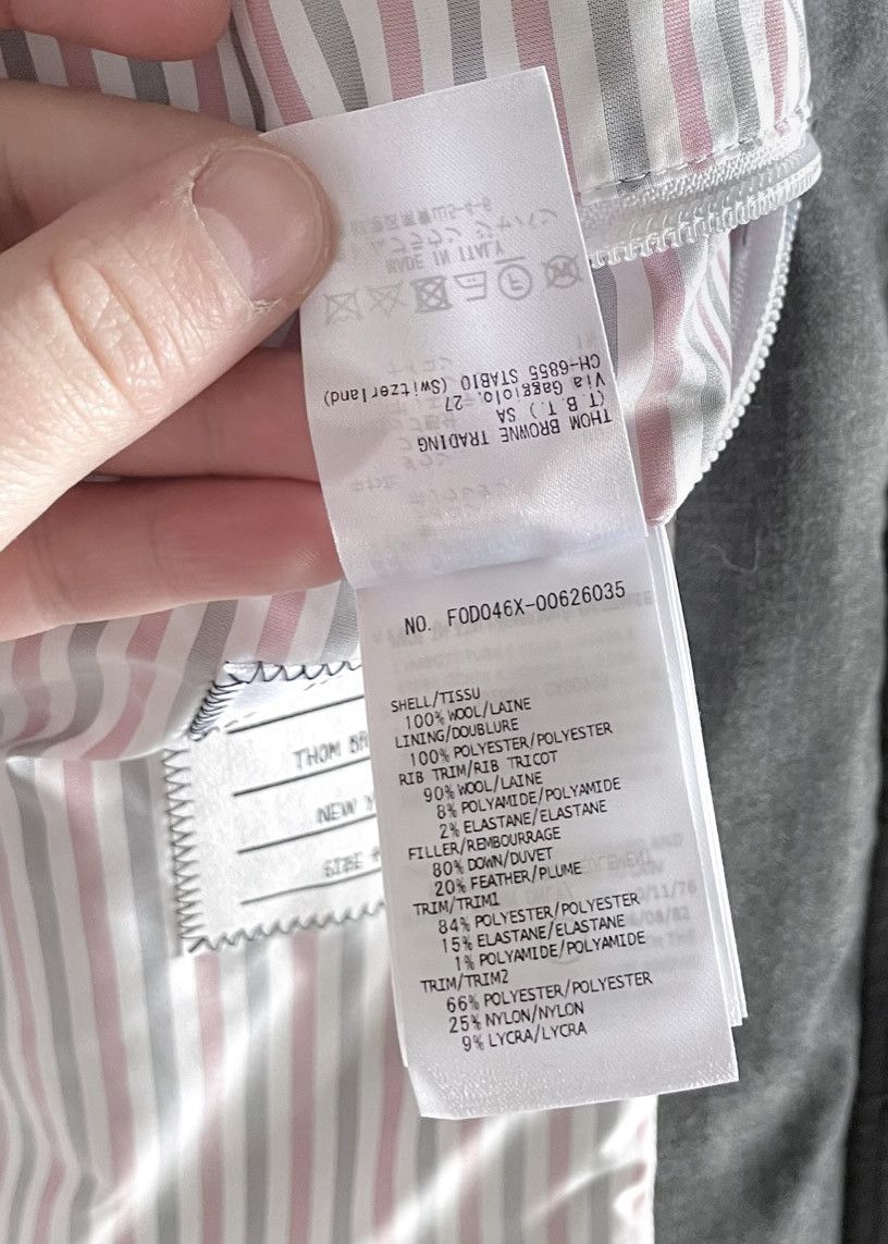Thom Browne Thom Browne Grey Wool 120s Twill Funnel Neck Coat Size S / US 4 / IT 40 - 10 Thumbnail