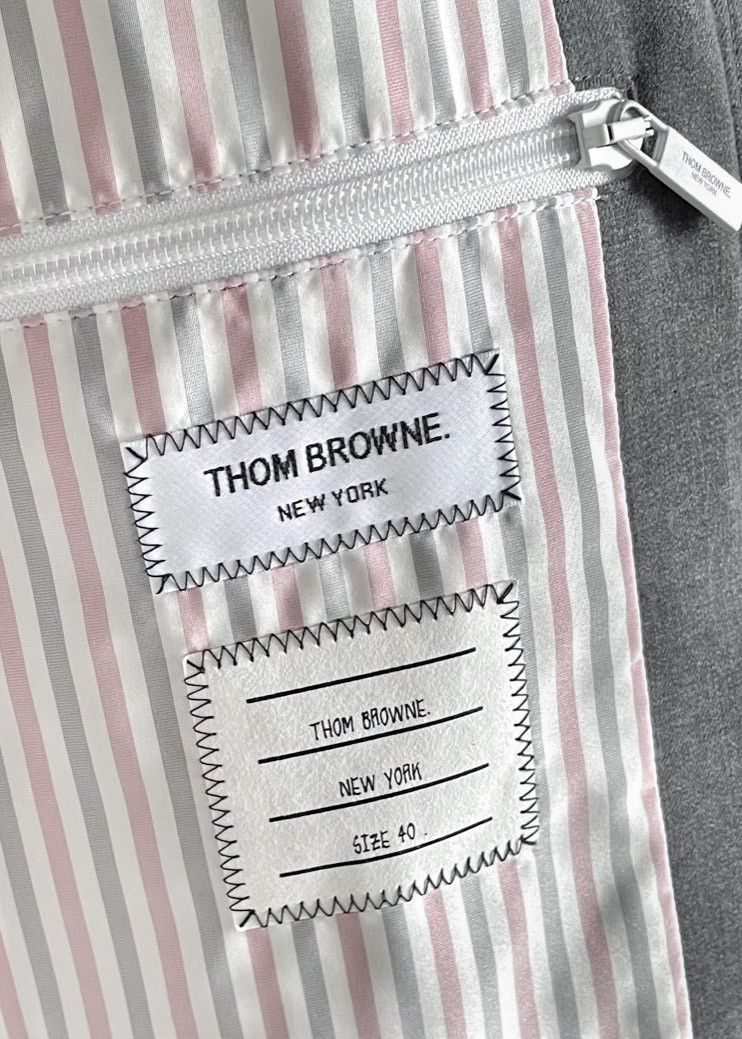 Thom Browne Thom Browne Grey Wool 120s Twill Funnel Neck Coat Size S / US 4 / IT 40 - 8 Thumbnail