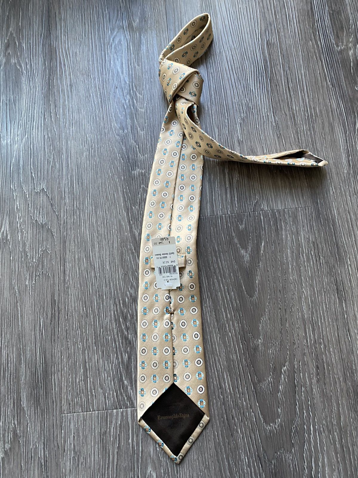 Ermenegildo Zegna Brand New Deadstock Ermengildo Zegna Silk Tie Size ONE SIZE - 3 Thumbnail