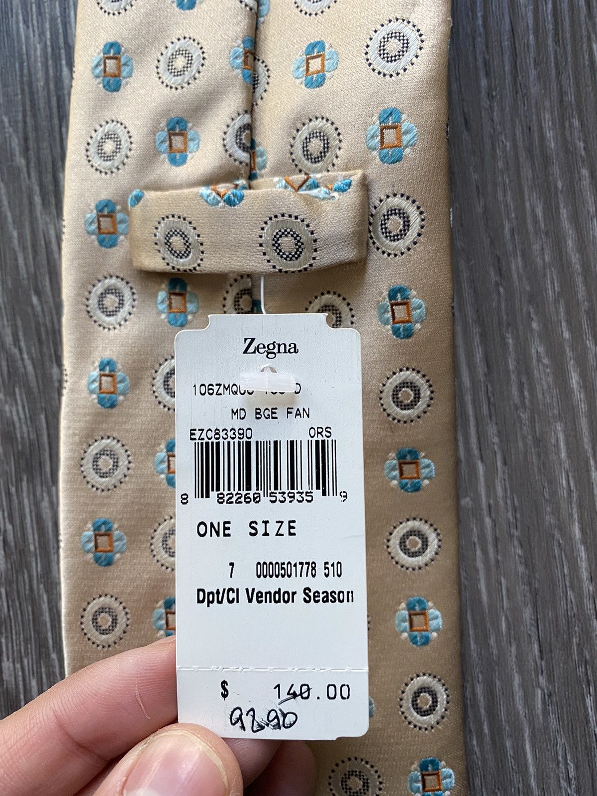 Ermenegildo Zegna Brand New Deadstock Ermengildo Zegna Silk Tie Size ONE SIZE - 5 Thumbnail