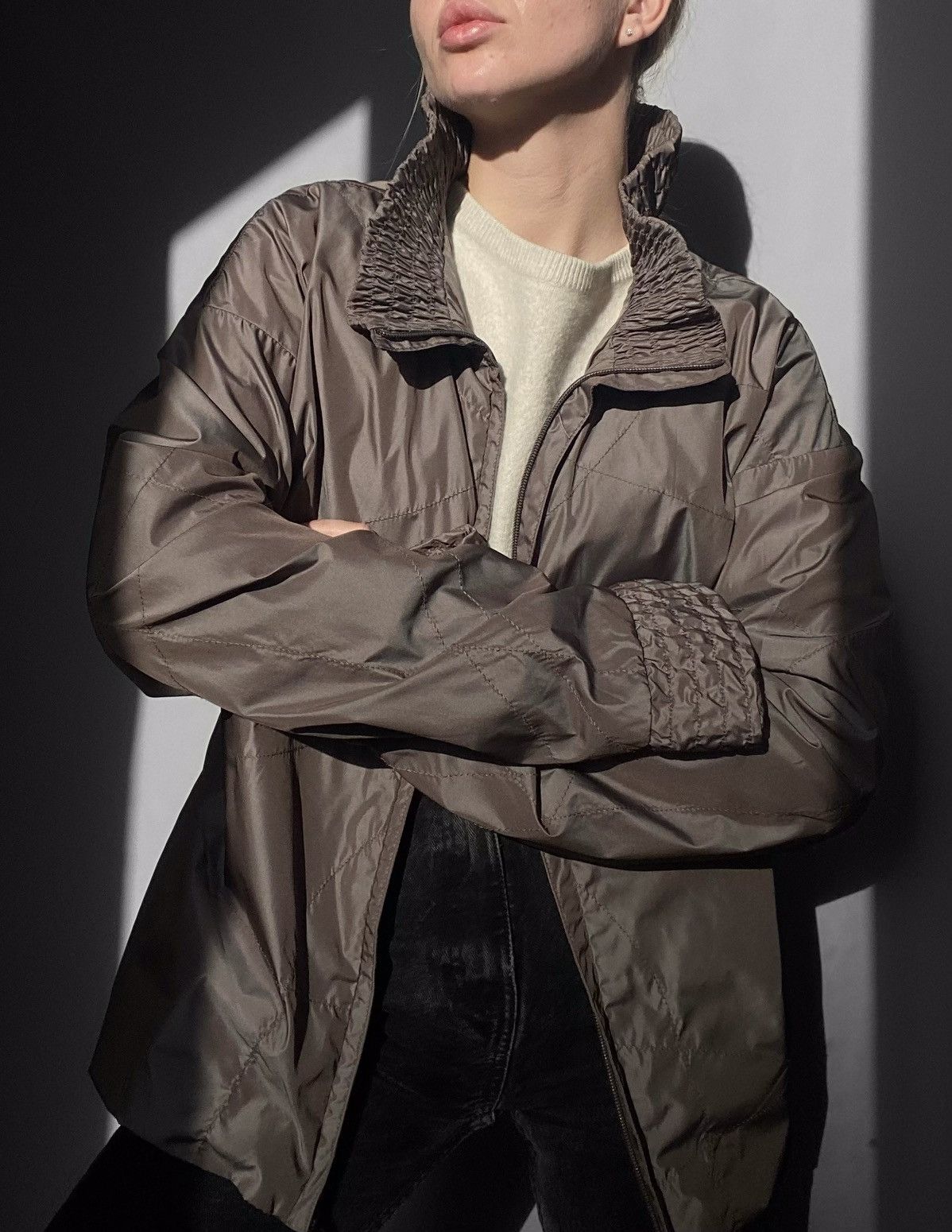Moncler RARE Vintage Moncler Shimmer Nylon Full Zip Jacket Size M / US 6-8 / IT 42-44 - 8 Thumbnail