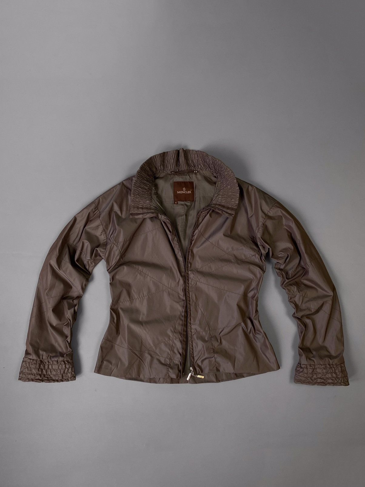 Moncler RARE Vintage Moncler Shimmer Nylon Full Zip Jacket Size M / US 6-8 / IT 42-44 - 1 Thumbnail