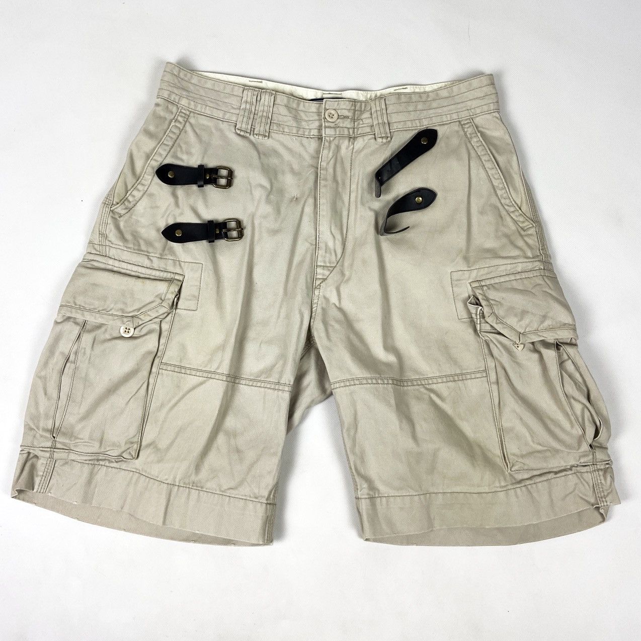 Vintage Vintage 90s rare Polo Ralph Lauren Cargo Belted short Travis Size US 34 / EU 50 - 1 Thumbnail