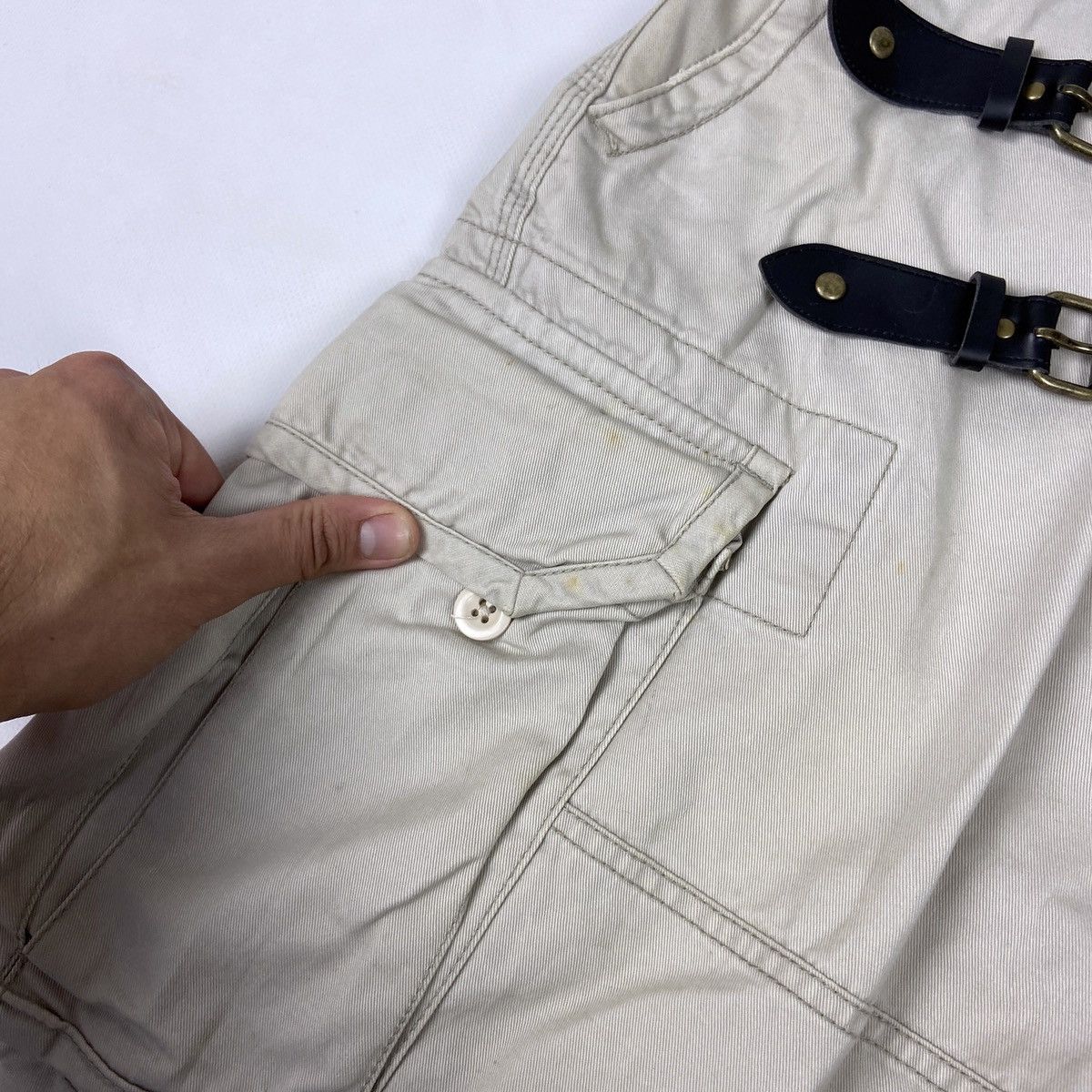Vintage Vintage 90s rare Polo Ralph Lauren Cargo Belted short Travis Size US 34 / EU 50 - 7 Thumbnail