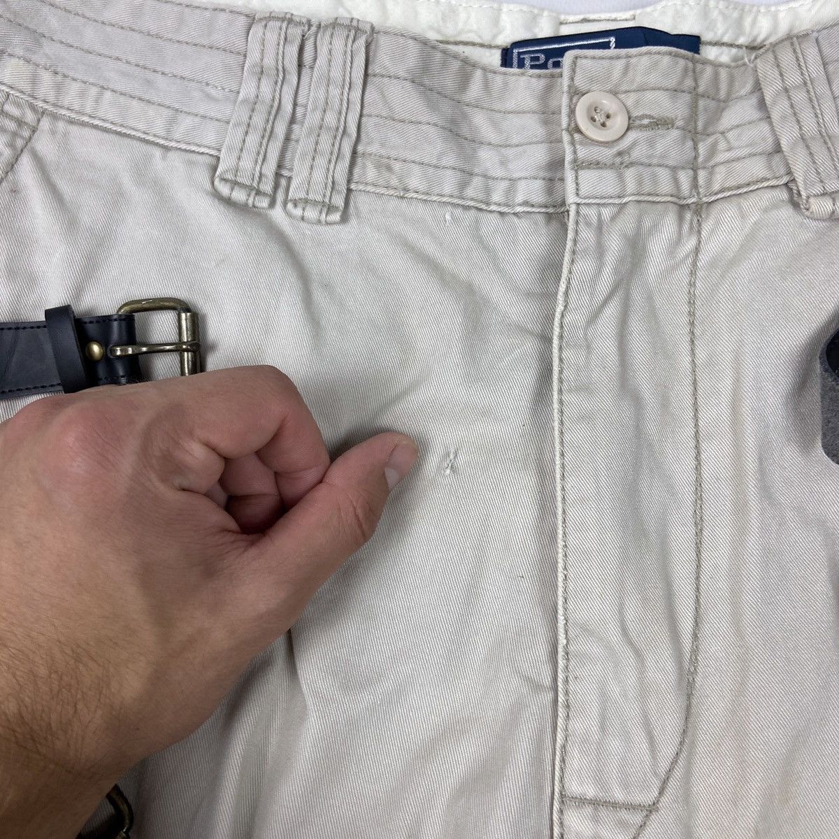 Vintage Vintage 90s rare Polo Ralph Lauren Cargo Belted short Travis Size US 34 / EU 50 - 8 Thumbnail