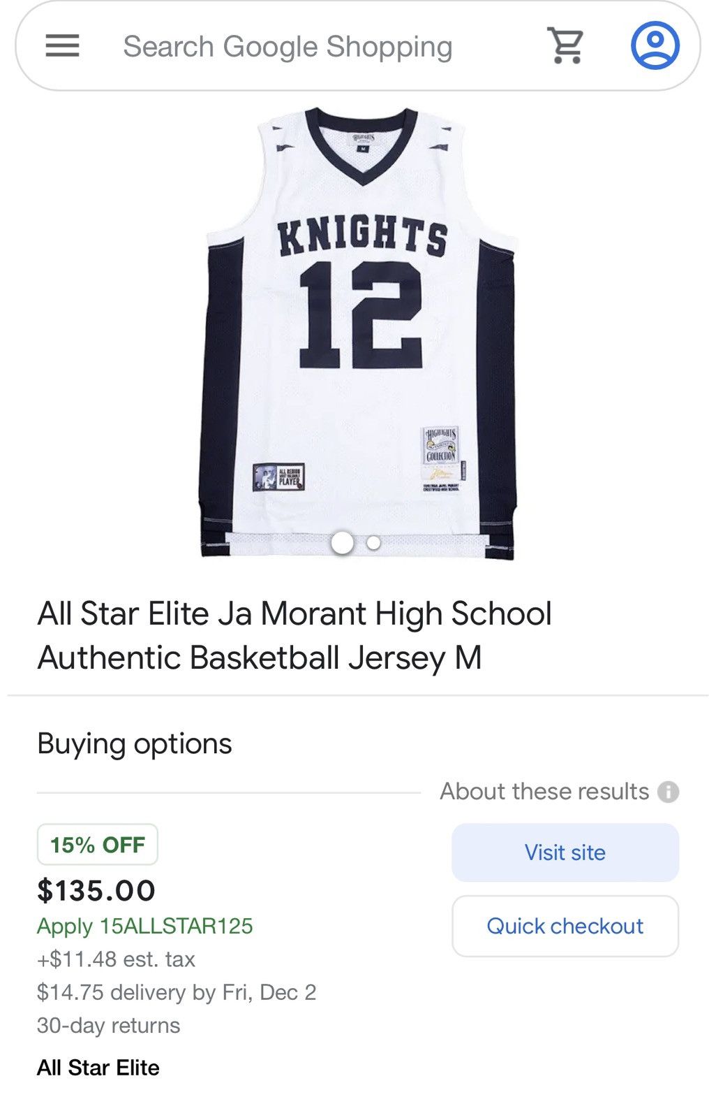 Other Ja morant knights jersey Size US S / EU 44-46 / 1 - 4 Thumbnail