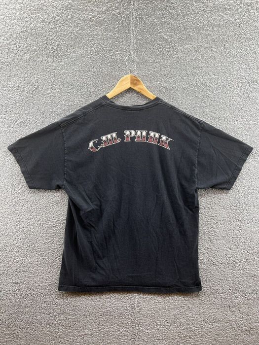 Wwe WWE 2007 CM Punk AEW Straight Edge Hardcore Ribcage Black T- | Grailed