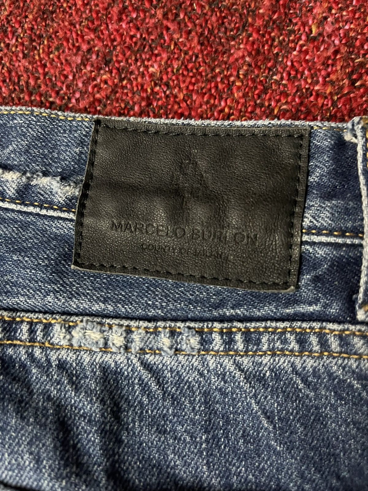 Designer Marcelo Burlon printed denim pants Size 26" / US 2 / IT 38 - 13 Thumbnail