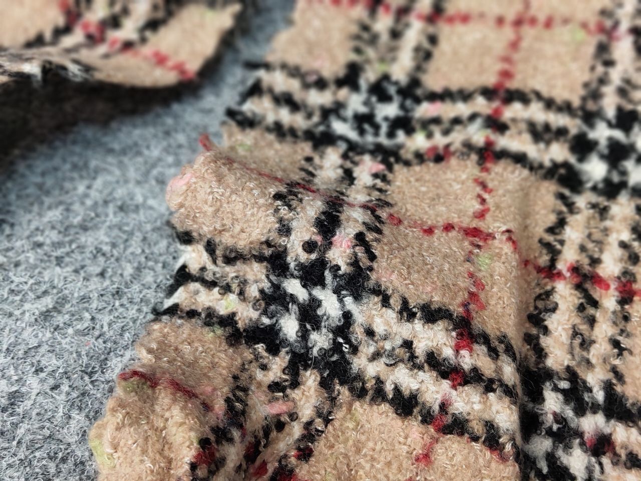 Burberry Burberry London Tan Multicolor Merino Blend Nova Check Scarf Size ONE SIZE - 11 Thumbnail