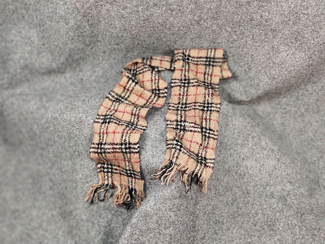 Burberry Burberry London Tan Multicolor Merino Blend Nova Check Scarf Size ONE SIZE - 9 Thumbnail
