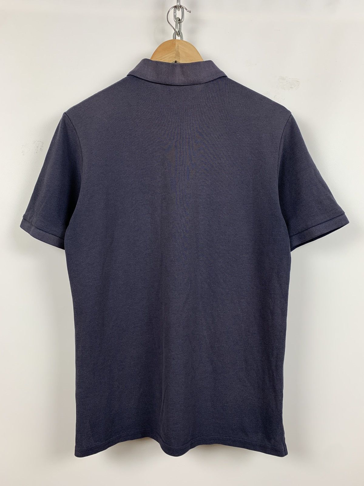 Vintage Vintage Yves Saint Laurent Big Logo Faded Blue Polo T-Shirt Size US M / EU 48-50 / 2 - 7 Thumbnail