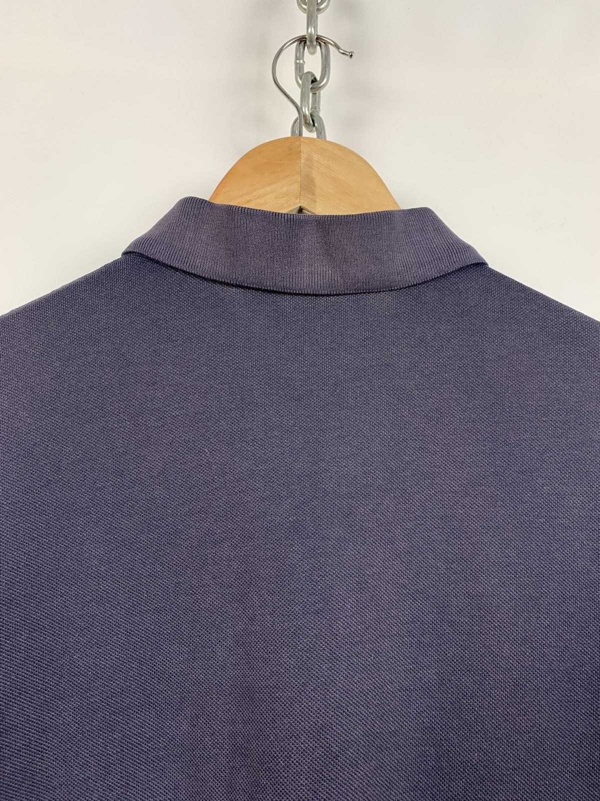 Vintage Vintage Yves Saint Laurent Big Logo Faded Blue Polo T-Shirt Size US M / EU 48-50 / 2 - 10 Thumbnail