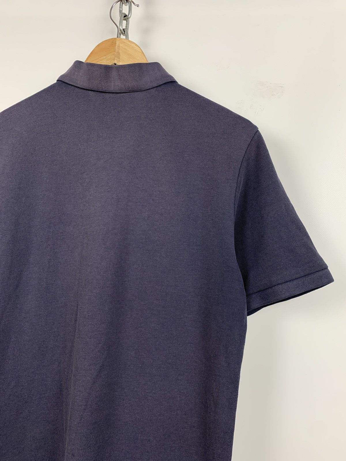 Vintage Vintage Yves Saint Laurent Big Logo Faded Blue Polo T-Shirt Size US M / EU 48-50 / 2 - 9 Thumbnail