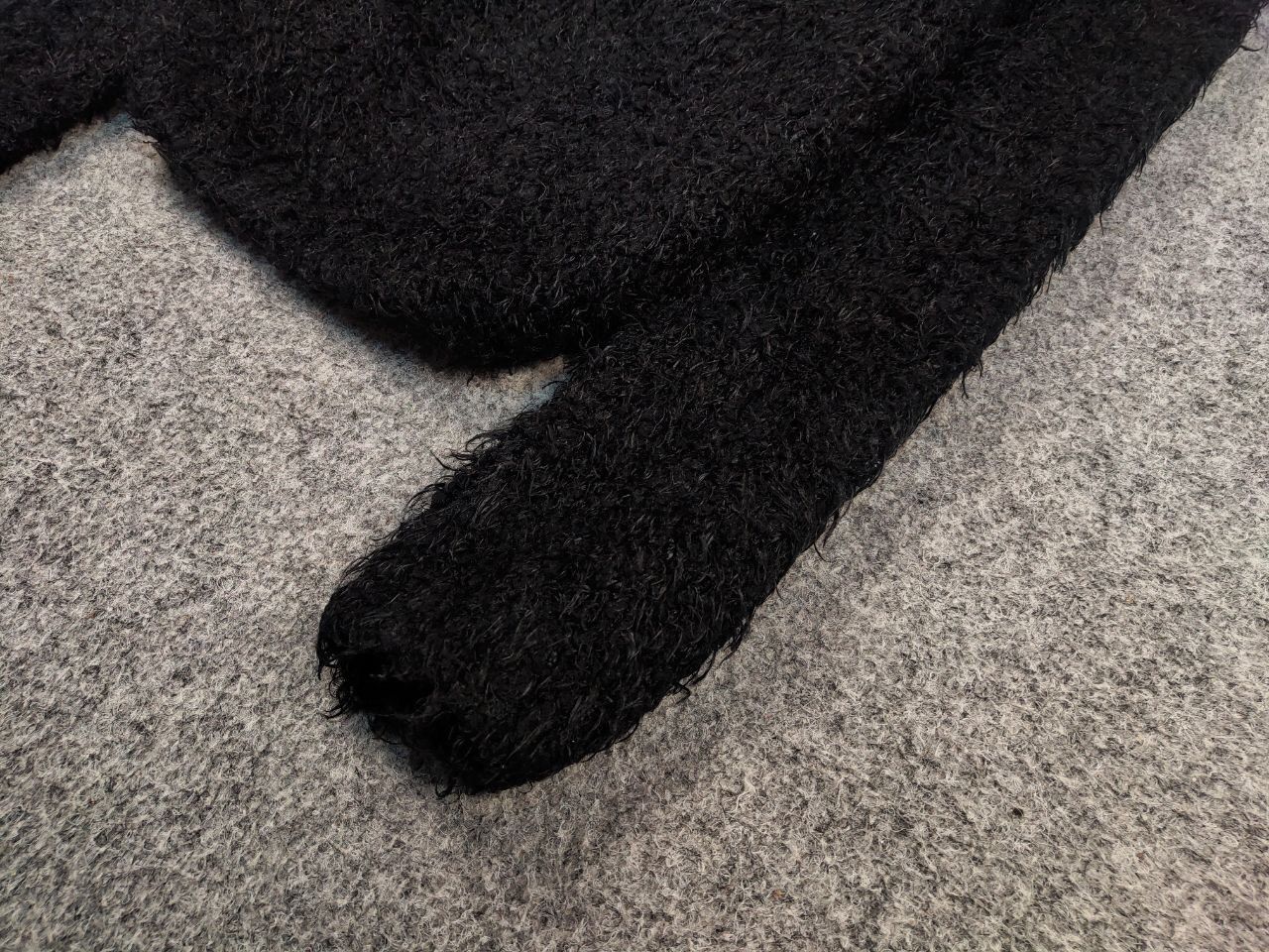 Japanese Brand Vintage 90's Japanese Black Mohair Style Fuzzy Sweater Size US S / EU 44-46 / 1 - 5 Thumbnail
