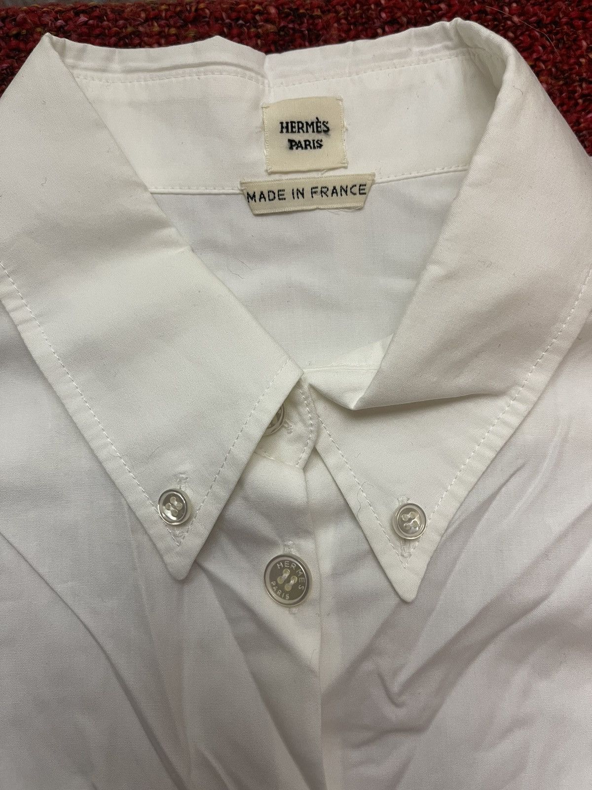 Designer × Hermes Hermes rare shirt blouse with wonderful sleeves Size S / US 4 / IT 40 - 2 Thumbnail