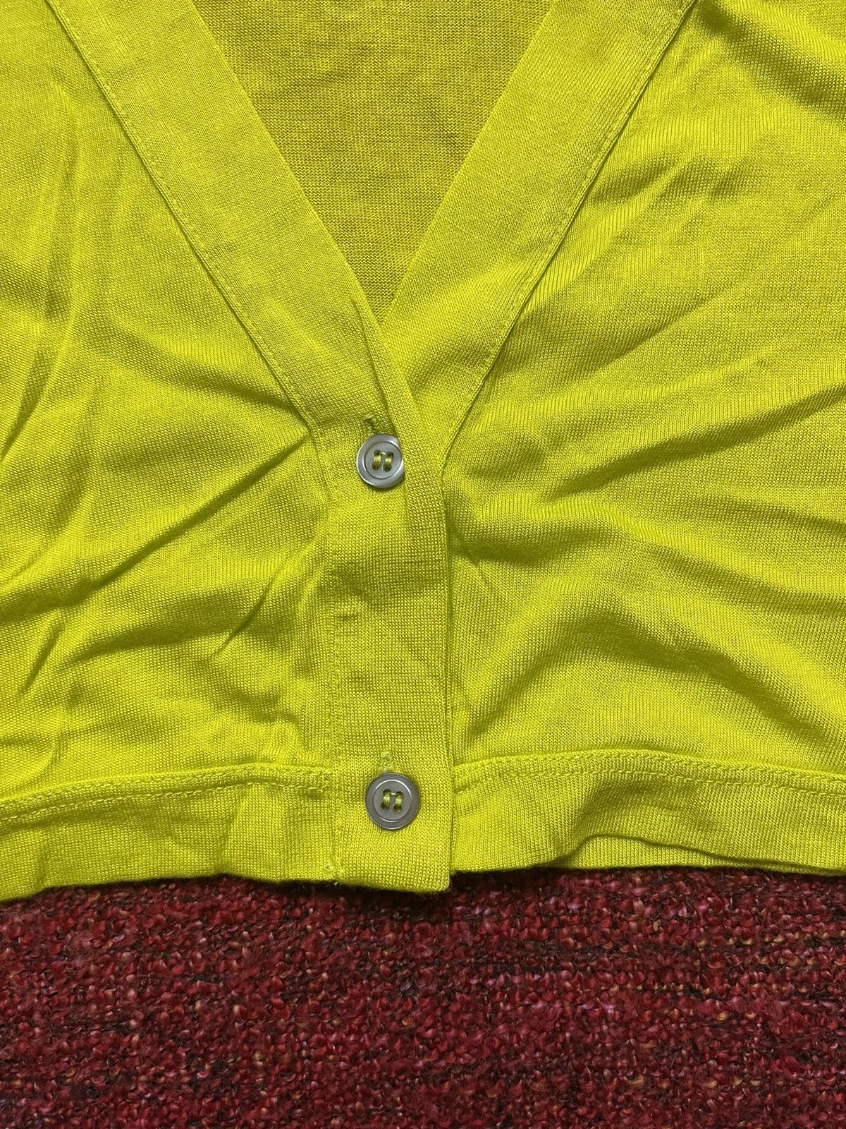 Jean Paul Gaultier × Vintage Jean Paul Gaultier JPG vintage 90s acid yellow cardigan Size XS / US 0-2 / IT 36-38 - 2 Thumbnail