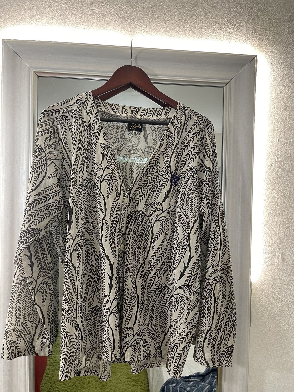 Needles Needles Black and White Mesh Cardigan Medium Size US M / EU 48-50 / 2 - 2 Thumbnail