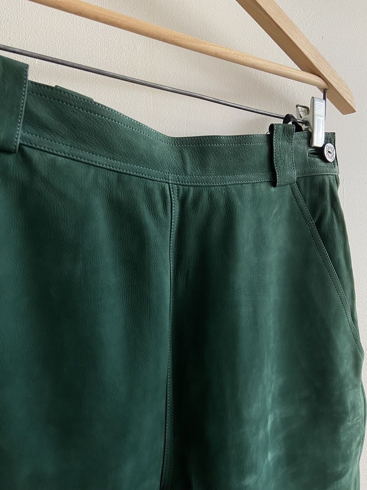 Loewe Loewe Suede Leather Pants Size 27" / US 4 / IT 40 - 3 Thumbnail